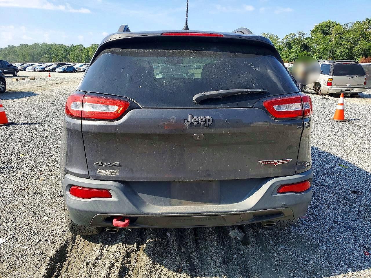 2015 Jeep Cherokee Trailhawk Серый vin: 1C4PJMBS1FW780422