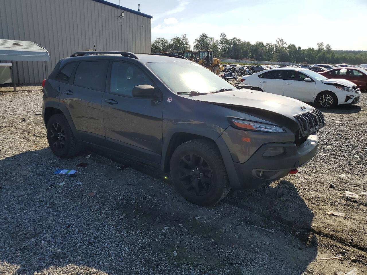 2015 Jeep Cherokee Trailhawk Серый vin: 1C4PJMBS1FW780422