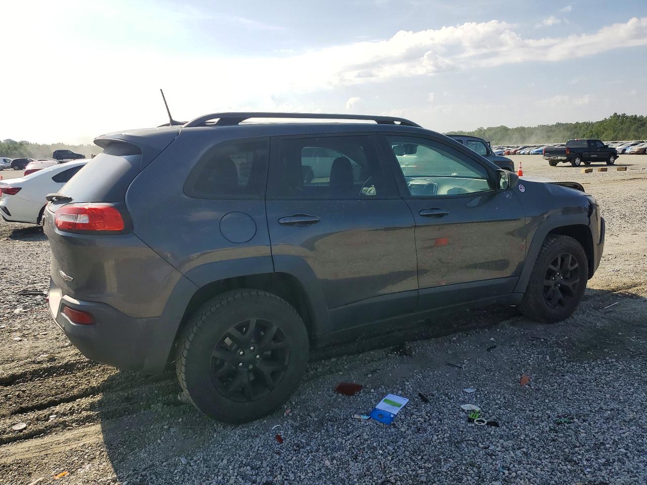 2015 Jeep Cherokee Trailhawk Серый vin: 1C4PJMBS1FW780422