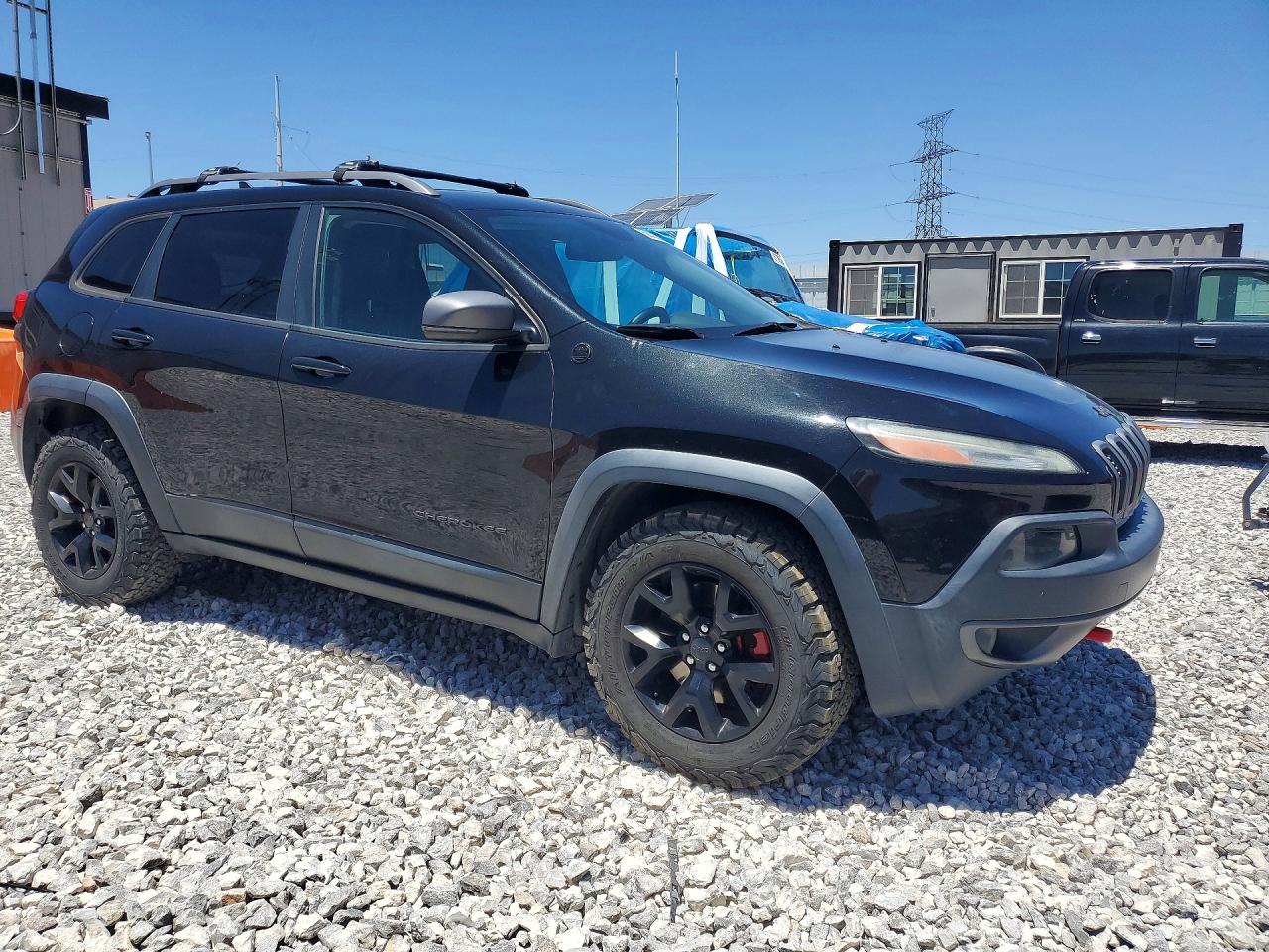 2016 Jeep Cherokee Trailhawk Black vin: 1C4PJMBS1GW318394