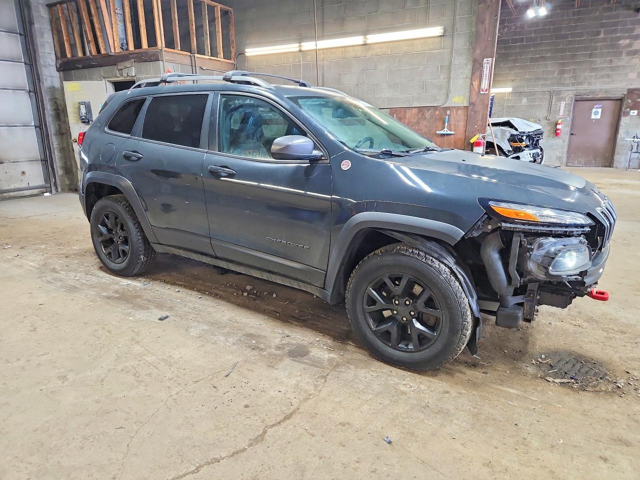 2017 Jeep Cherokee Trailhawk Угольный vin: 1C4PJMBS1HW506804