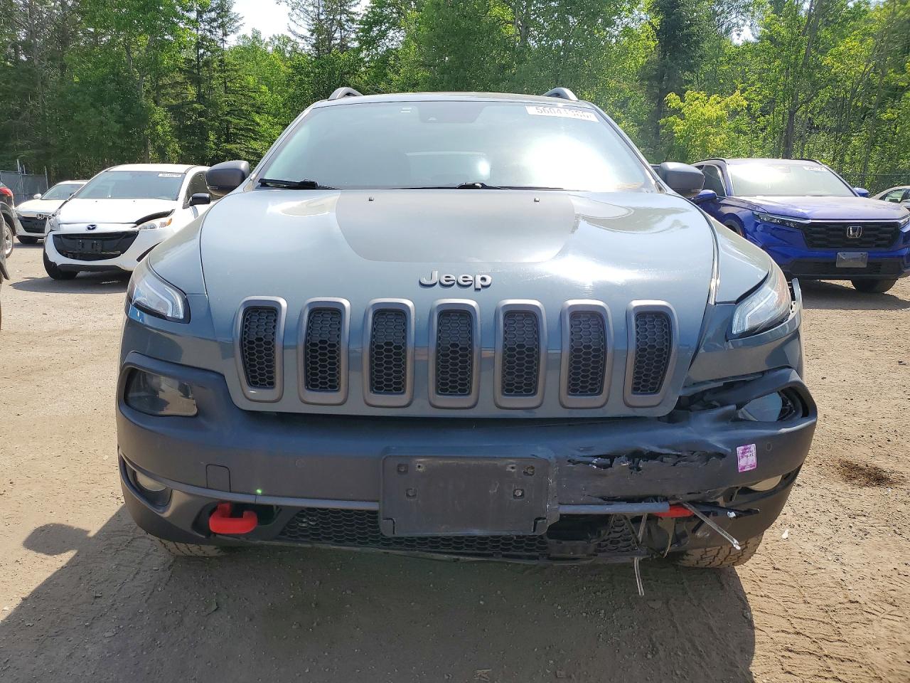 2014 Jeep Cherokee Trailhawk Gray vin: 1C4PJMBS2EW134501