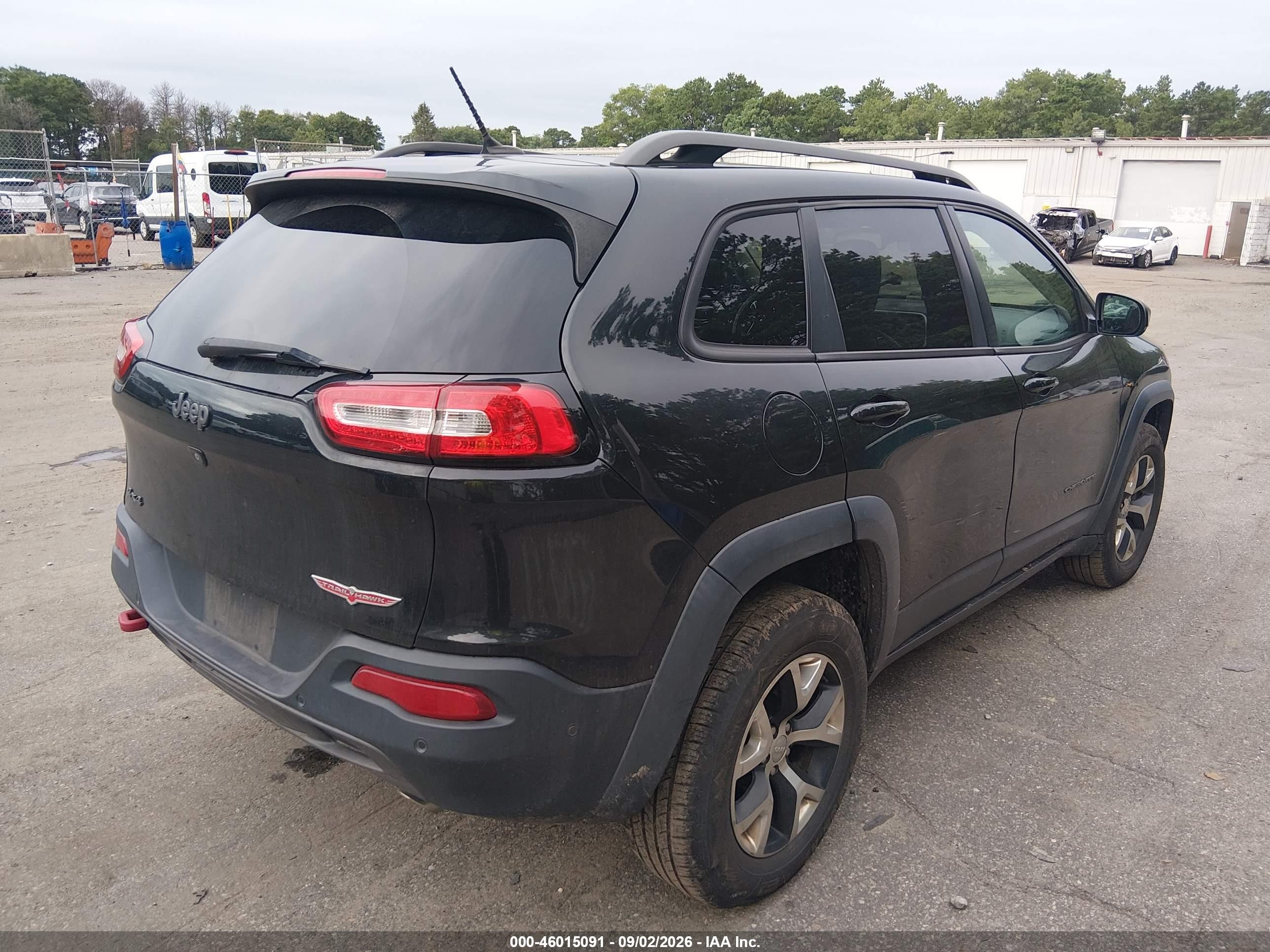 2014 Jeep Cherokee Trailhawk Black vin: 1C4PJMBS2EW161469