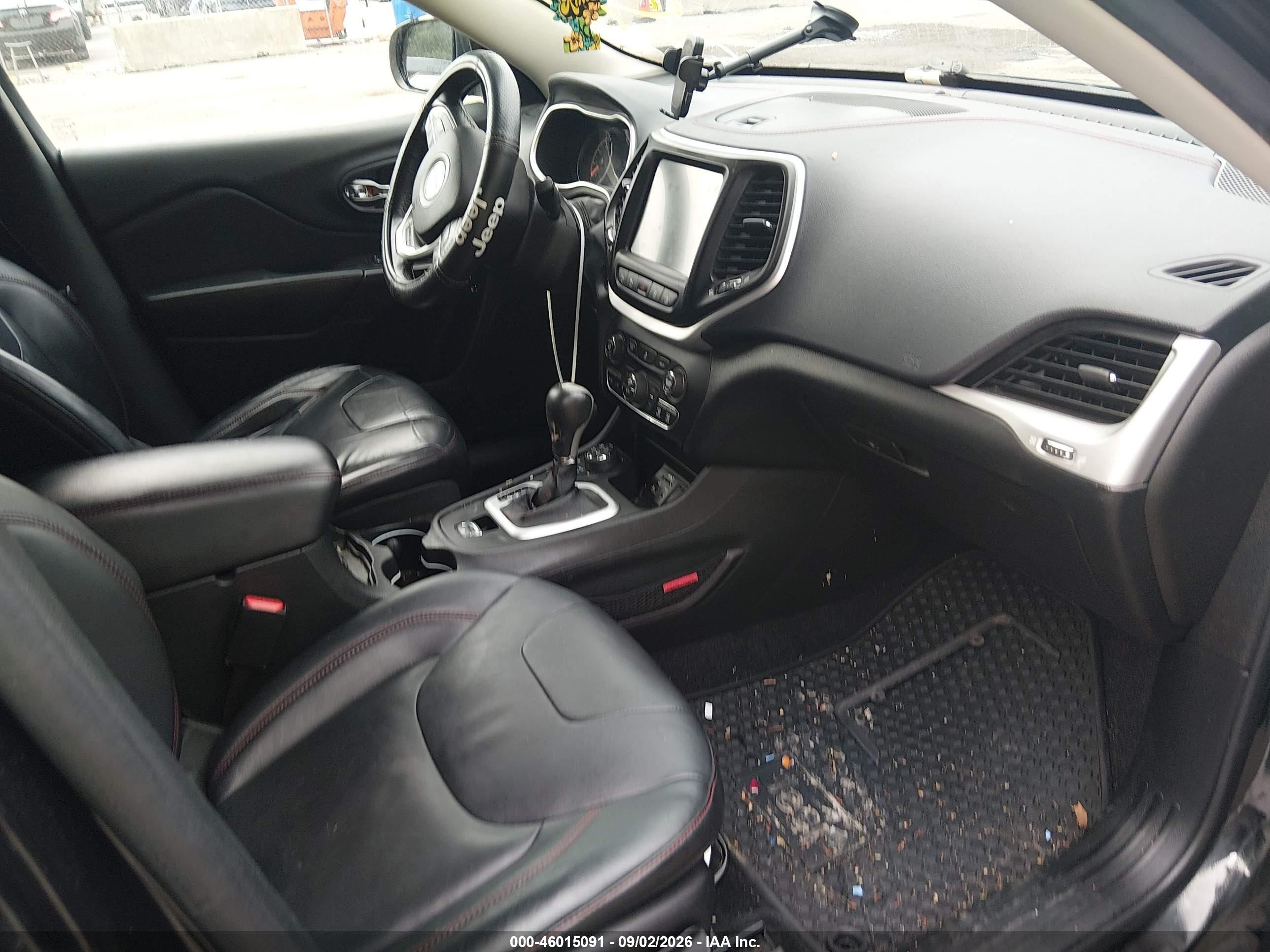 2014 Jeep Cherokee Trailhawk Black vin: 1C4PJMBS2EW161469