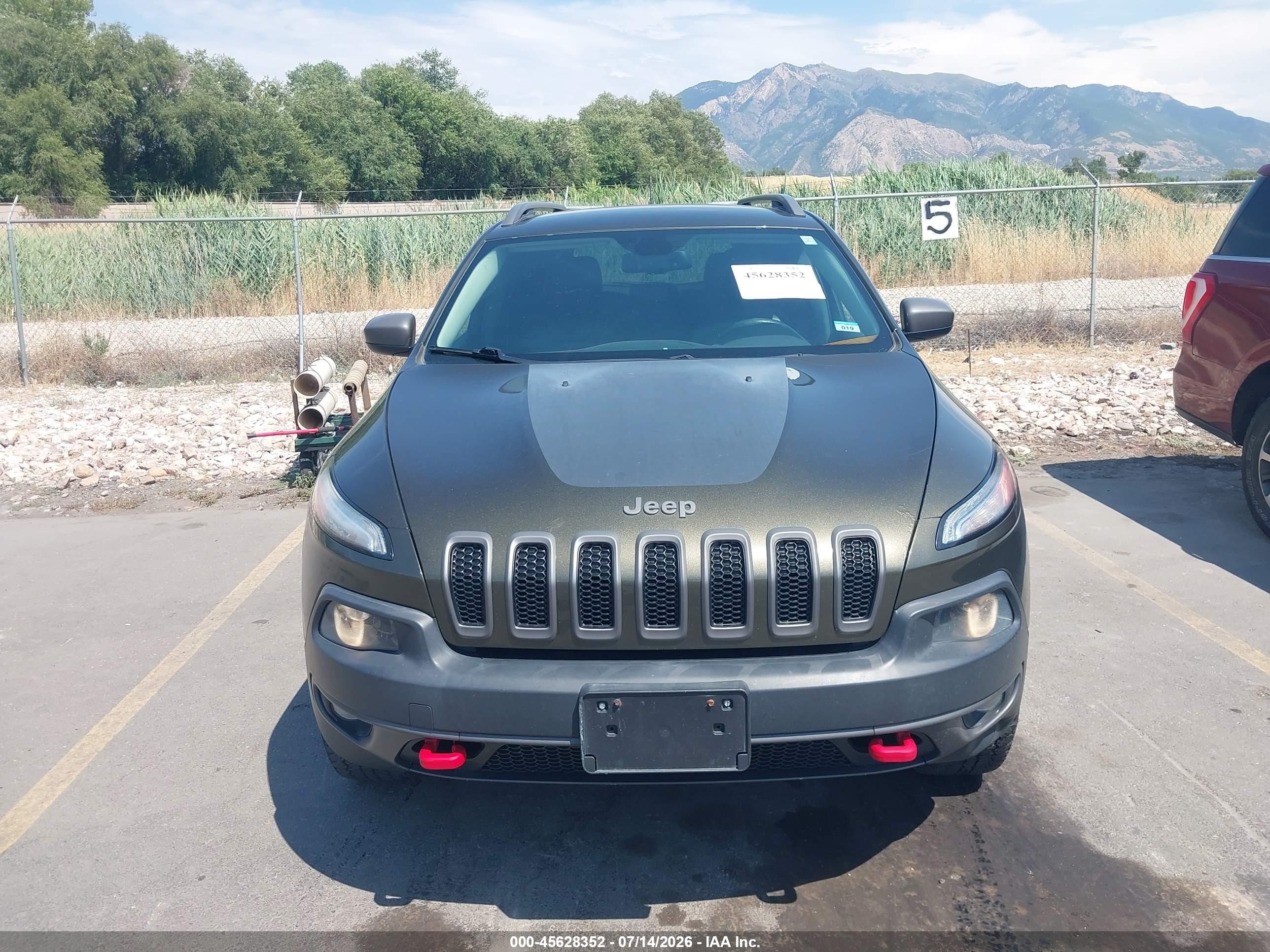 2014 Jeep Cherokee Trailhawk Black vin: 1C4PJMBS2EW215904