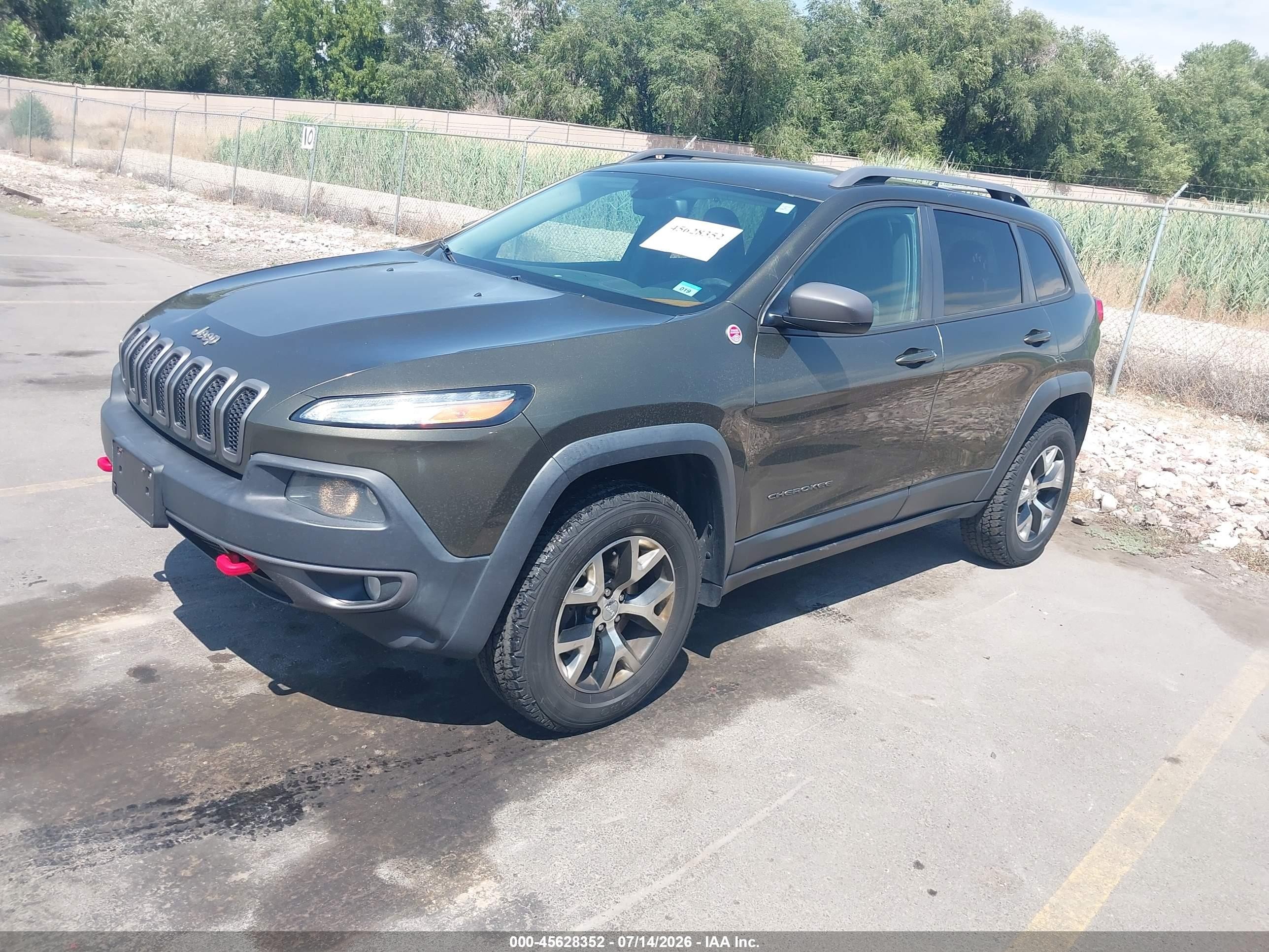 2014 Jeep Cherokee Trailhawk Black vin: 1C4PJMBS2EW215904