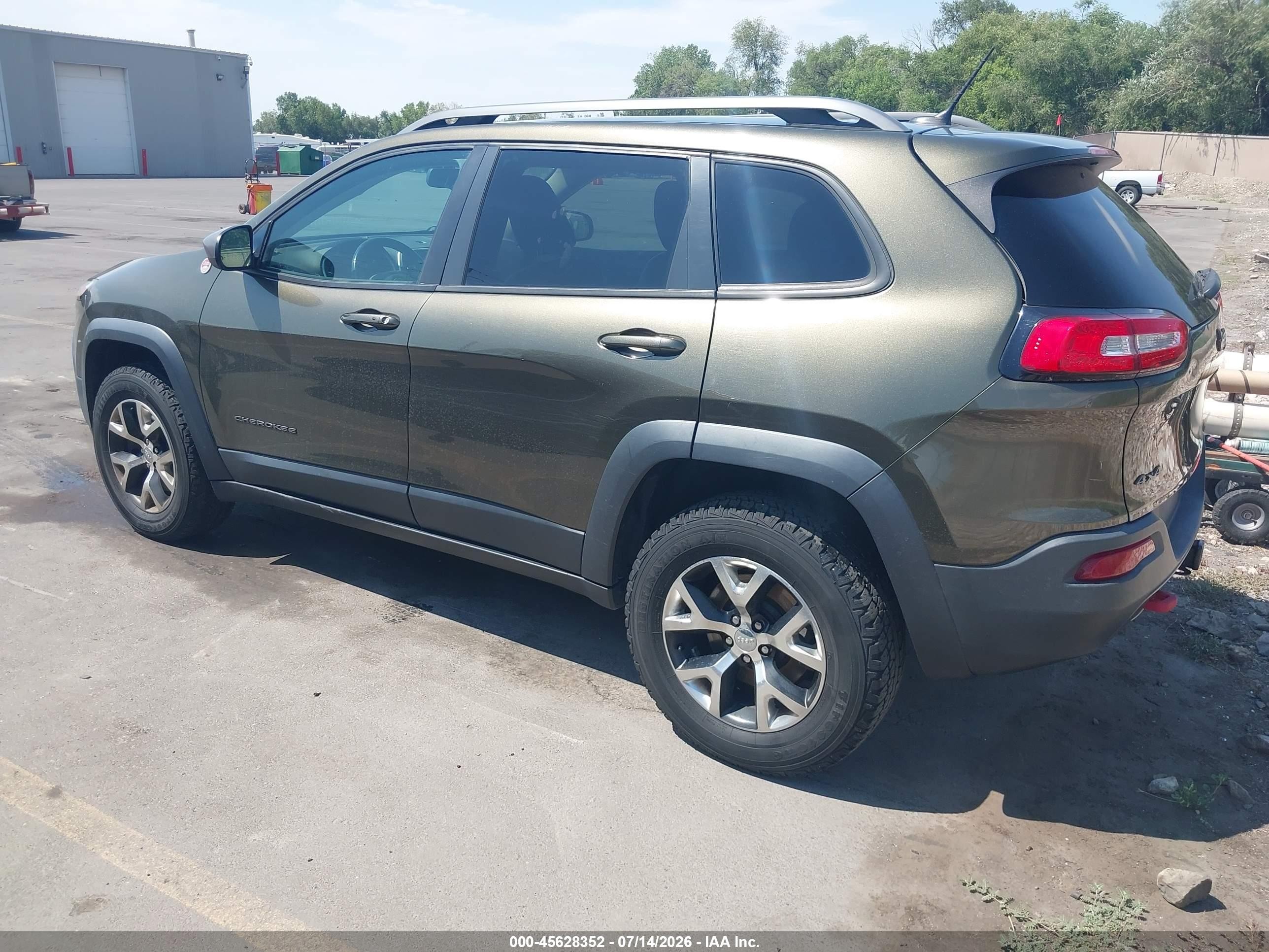2014 Jeep Cherokee Trailhawk Black vin: 1C4PJMBS2EW215904
