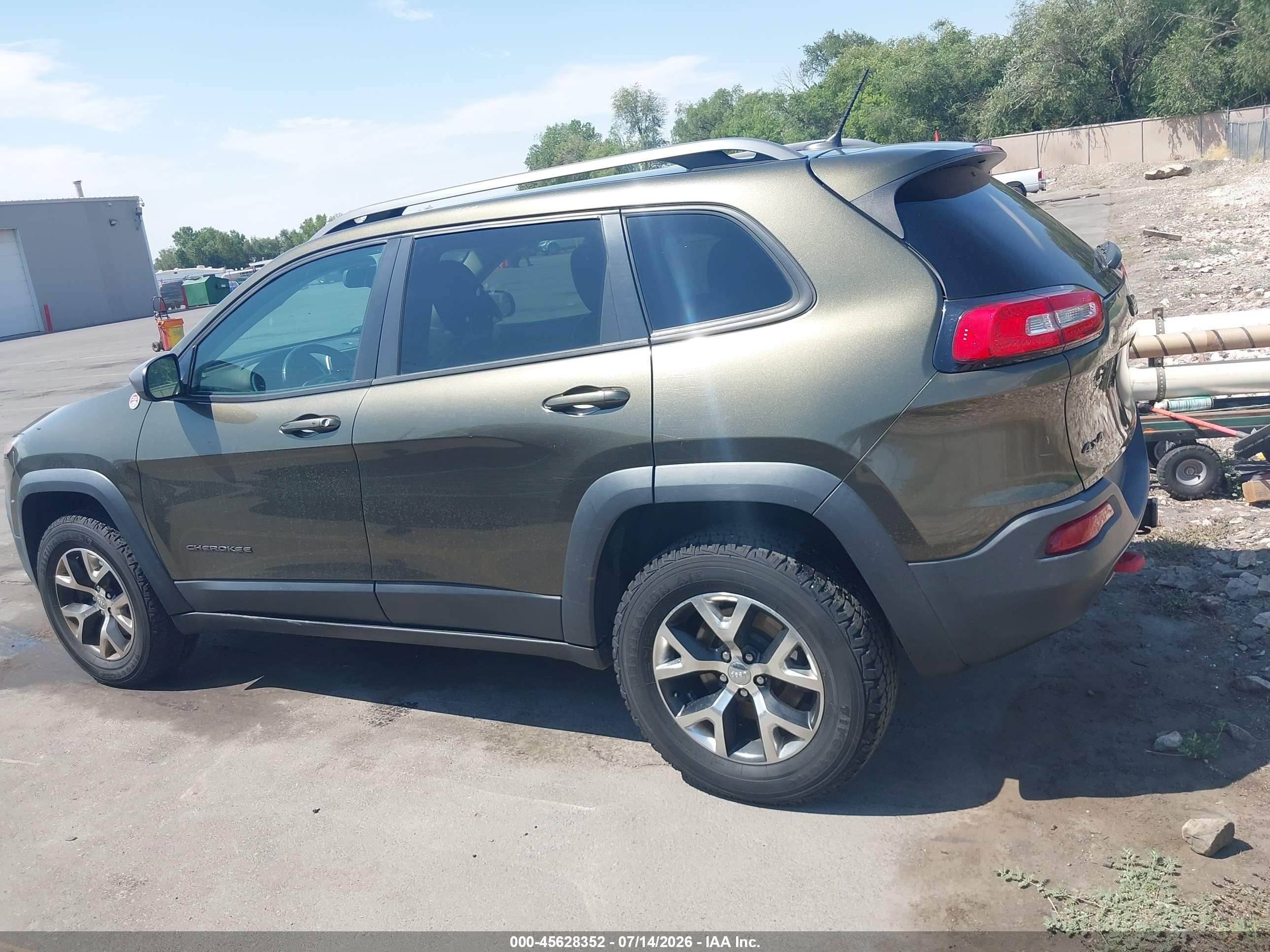 2014 Jeep Cherokee Trailhawk Black vin: 1C4PJMBS2EW215904