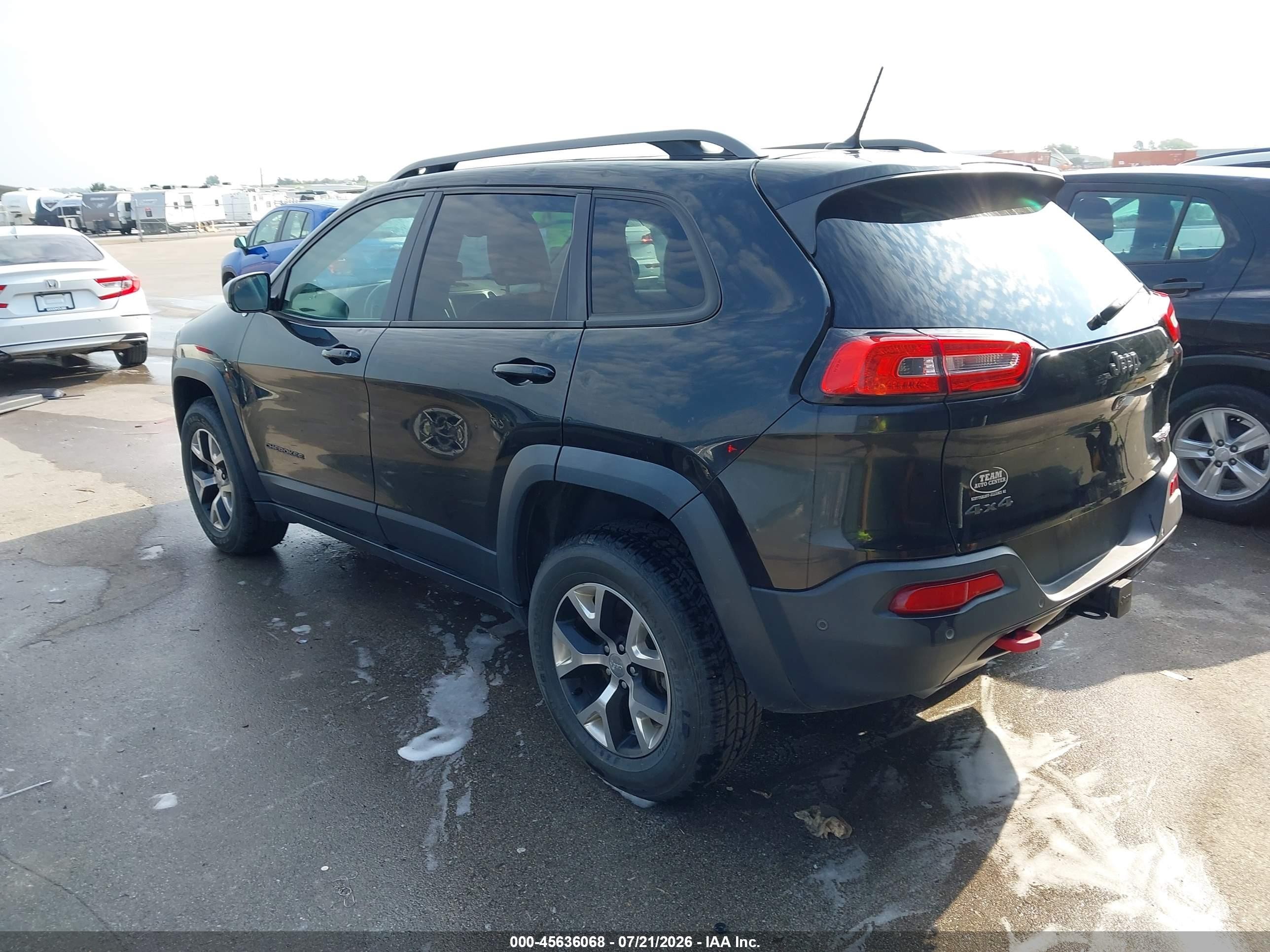 2014 Jeep Cherokee Trailhawk Black vin: 1C4PJMBS2EW231438