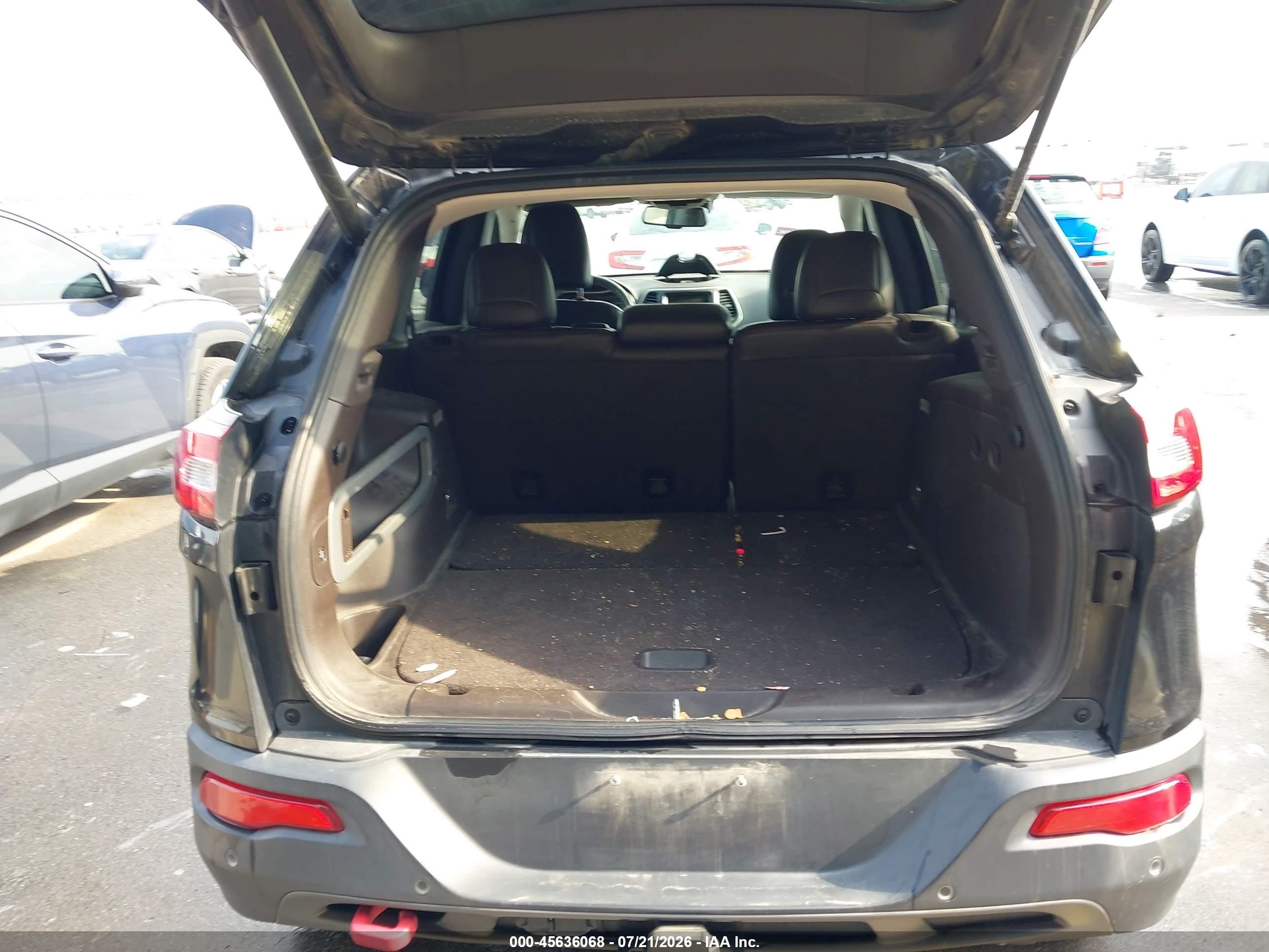 2014 Jeep Cherokee Trailhawk Black vin: 1C4PJMBS2EW231438