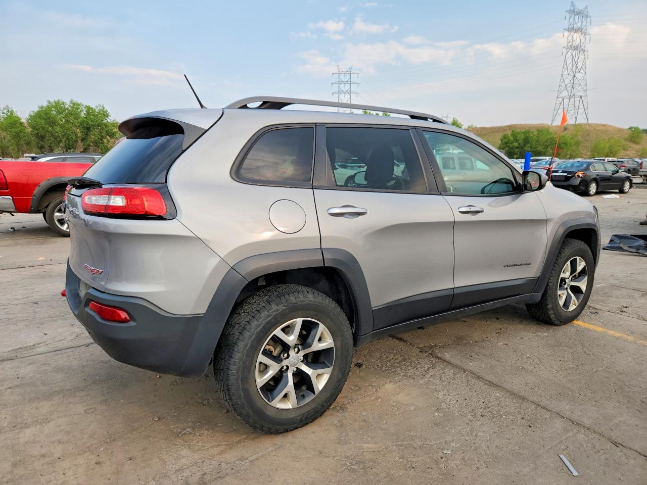 2014 Jeep Cherokee Trailhawk Gray vin: 1C4PJMBS2EW277027