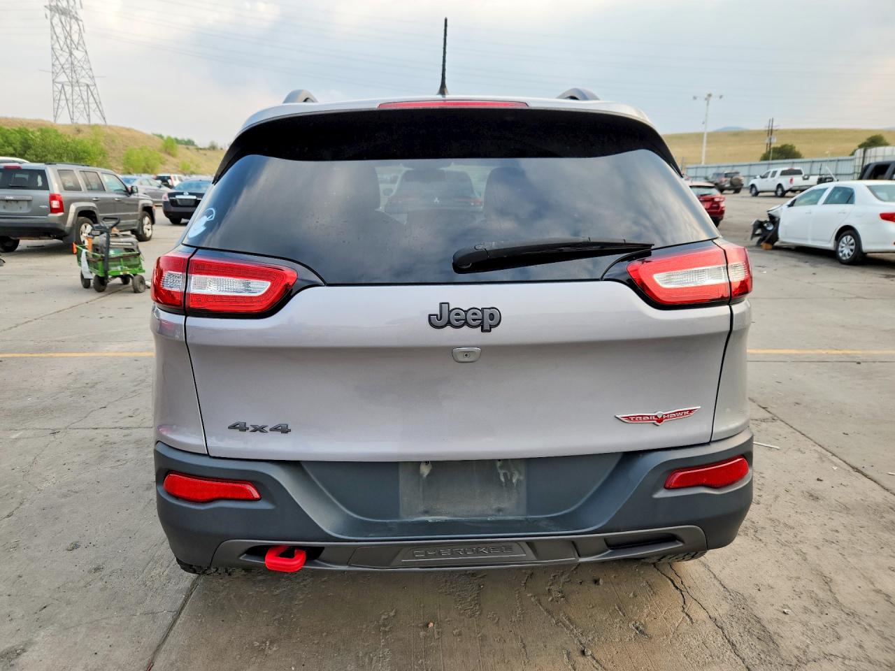 2014 Jeep Cherokee Trailhawk Gray vin: 1C4PJMBS2EW277027