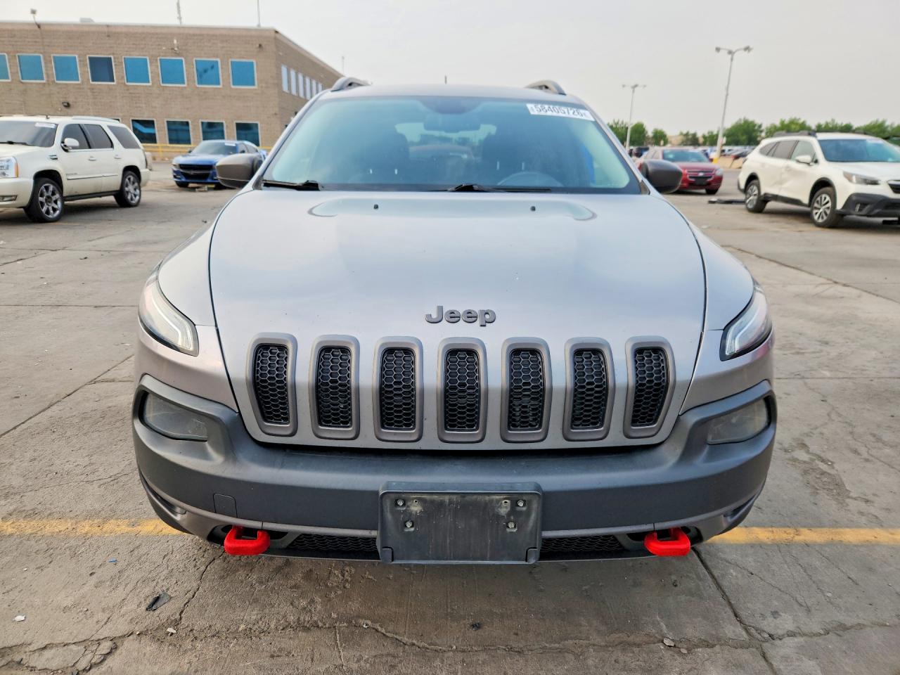 2014 Jeep Cherokee Trailhawk Gray vin: 1C4PJMBS2EW277027