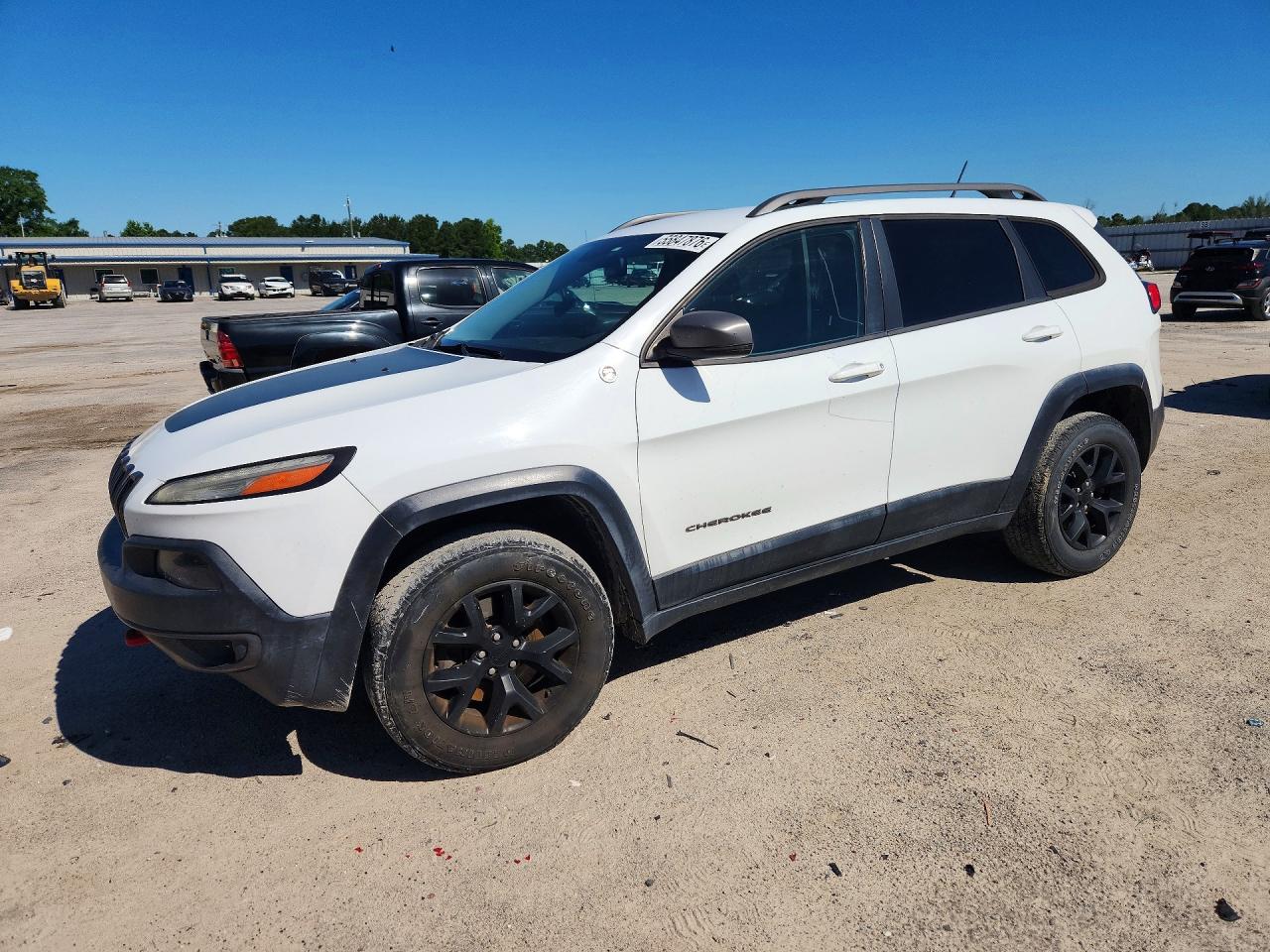 2015 Jeep Cherokee Trailhawk White vin: 1C4PJMBS2FW502578