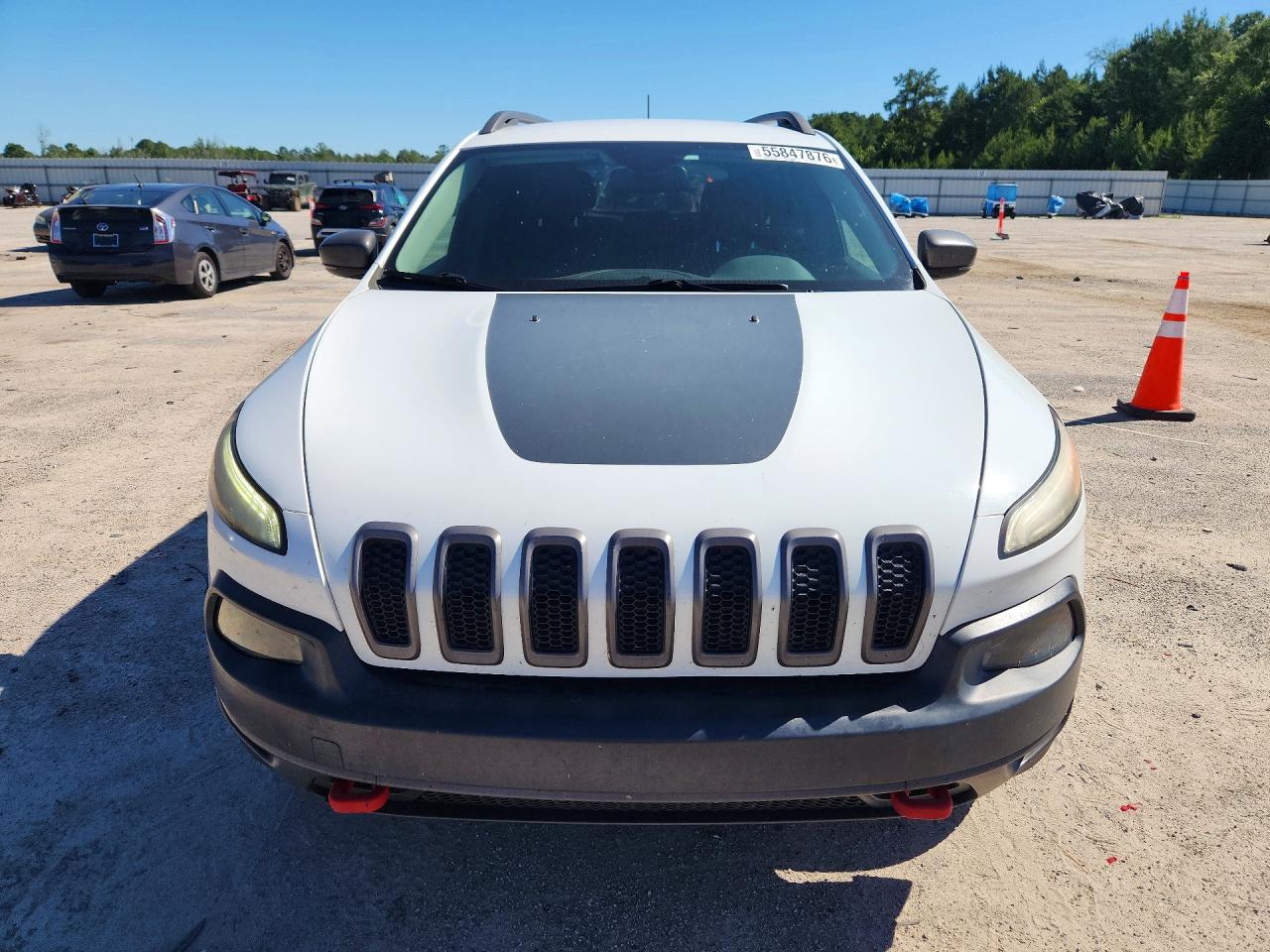 2015 Jeep Cherokee Trailhawk White vin: 1C4PJMBS2FW502578