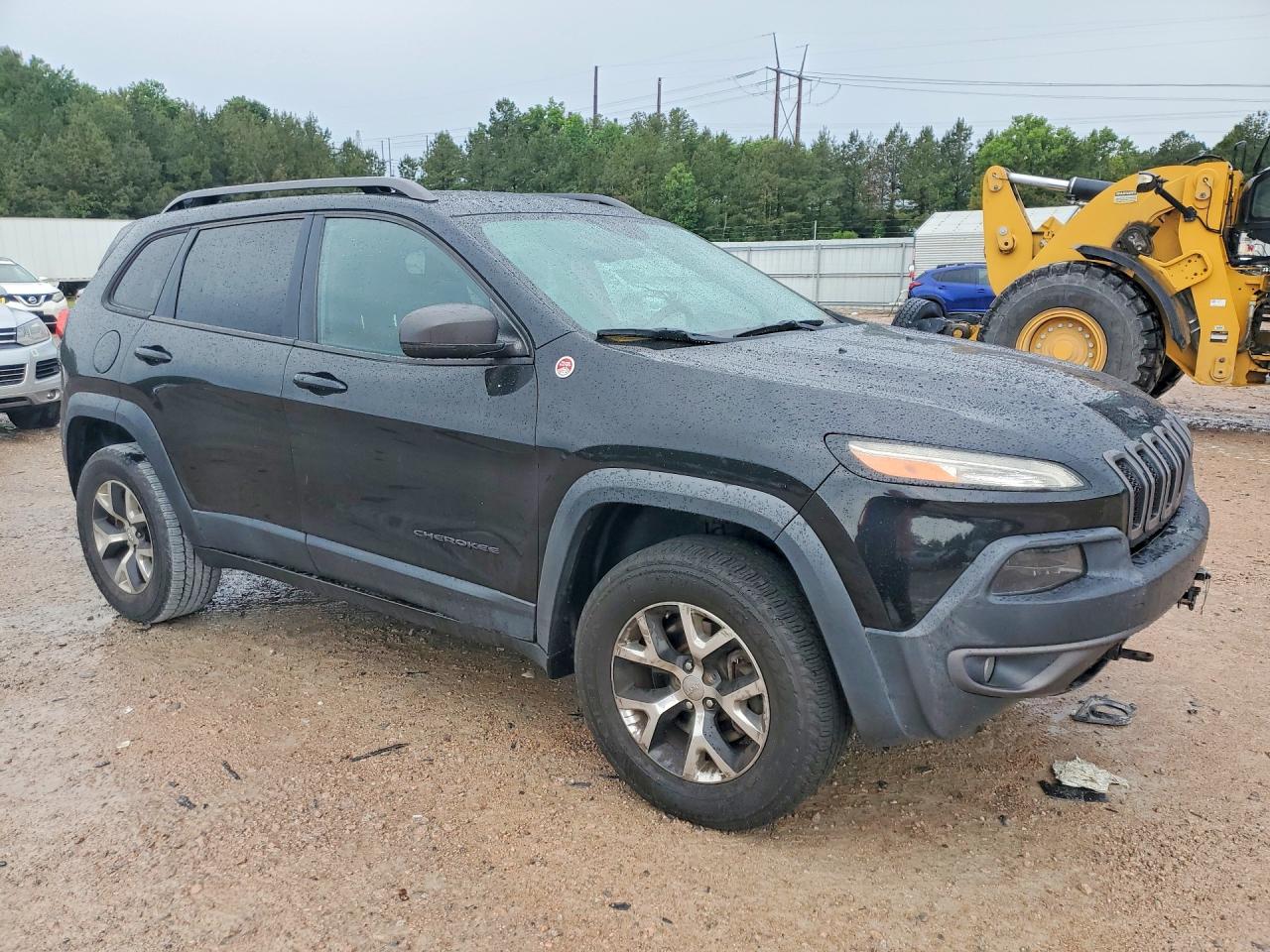 2015 Jeep Cherokee Trailhawk Black vin: 1C4PJMBS2FW511216