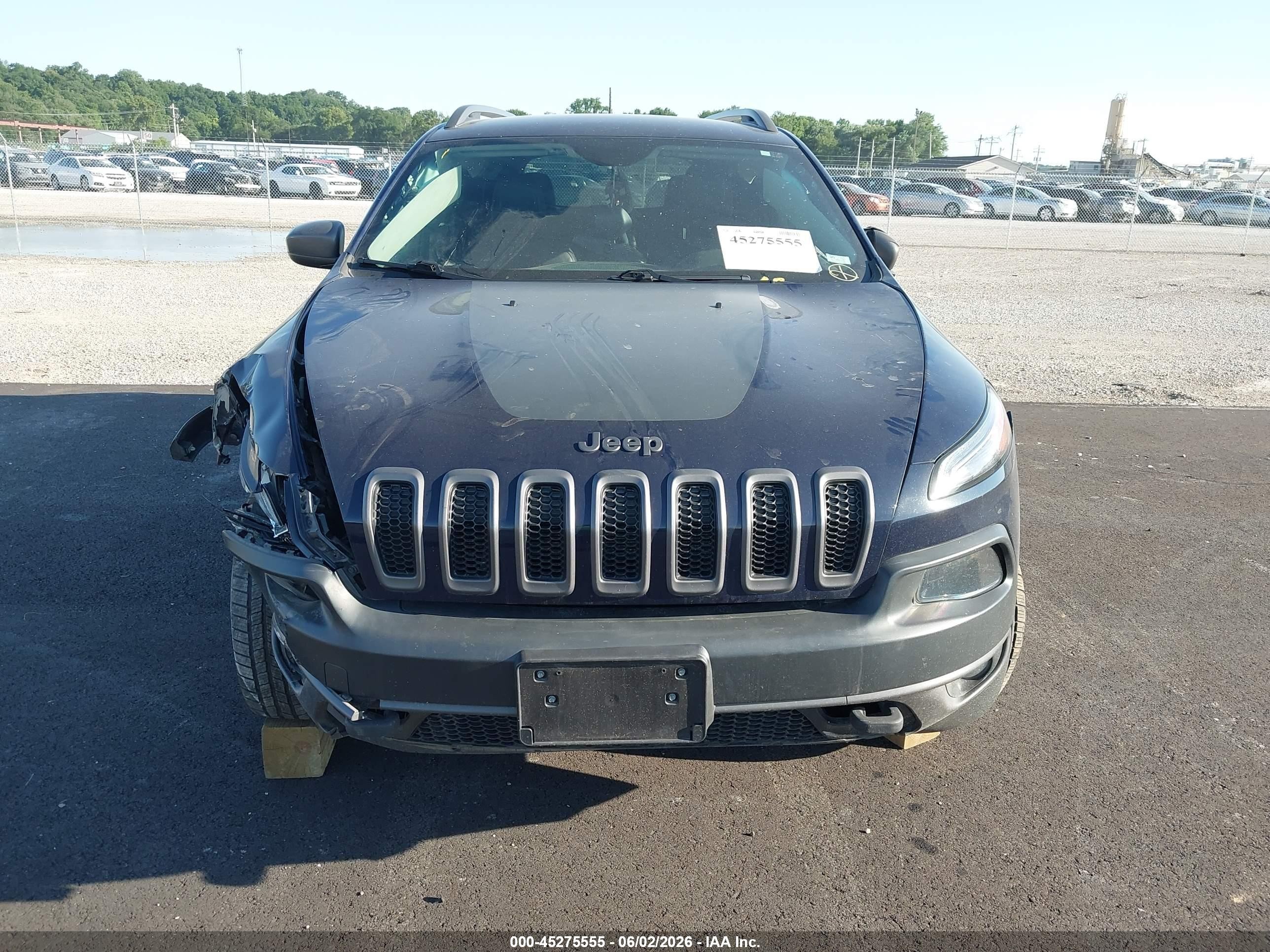 2015 Jeep Cherokee Trailhawk Dark Blue vin: 1C4PJMBS2FW544183