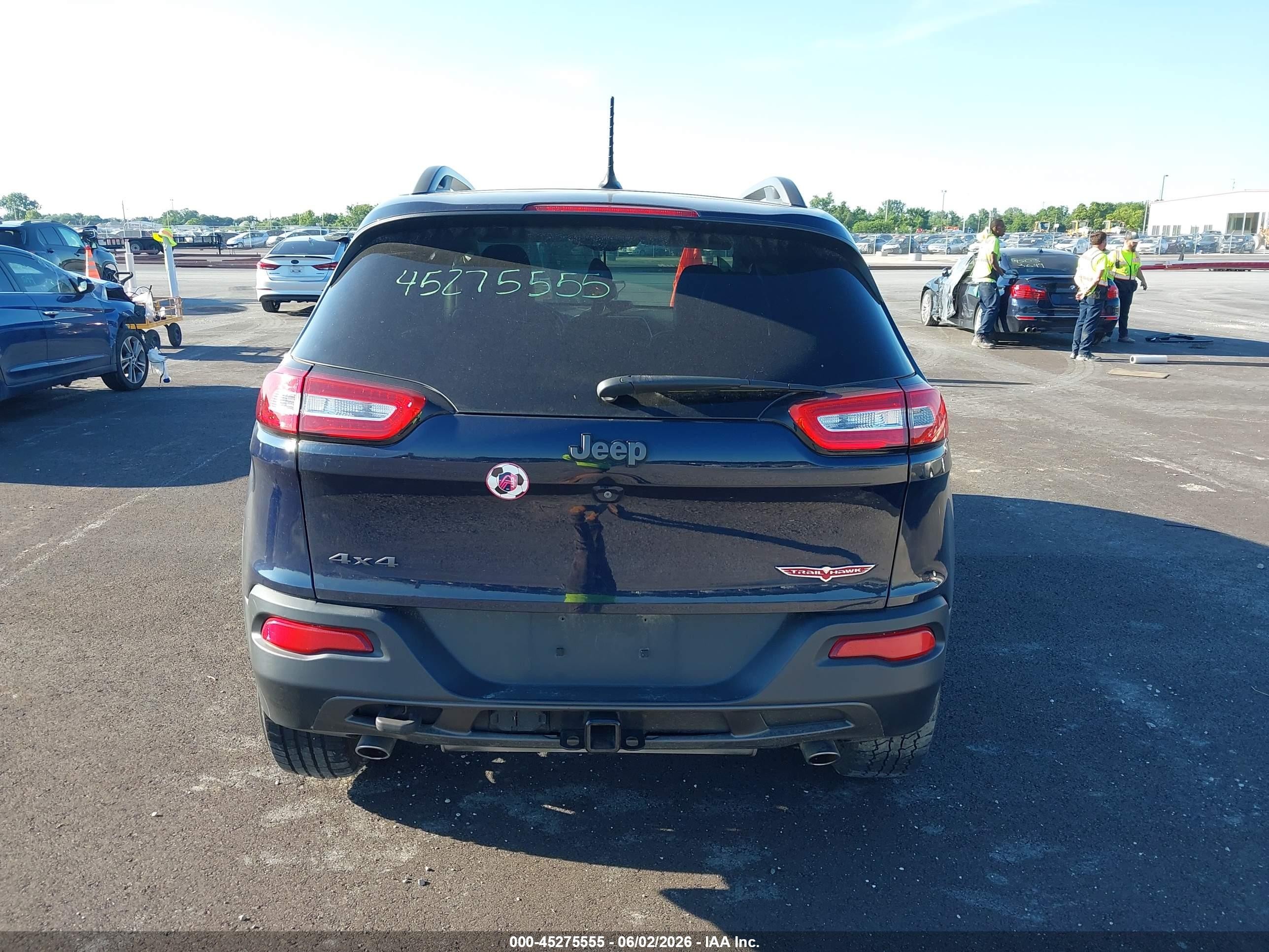 2015 Jeep Cherokee Trailhawk Dark Blue vin: 1C4PJMBS2FW544183