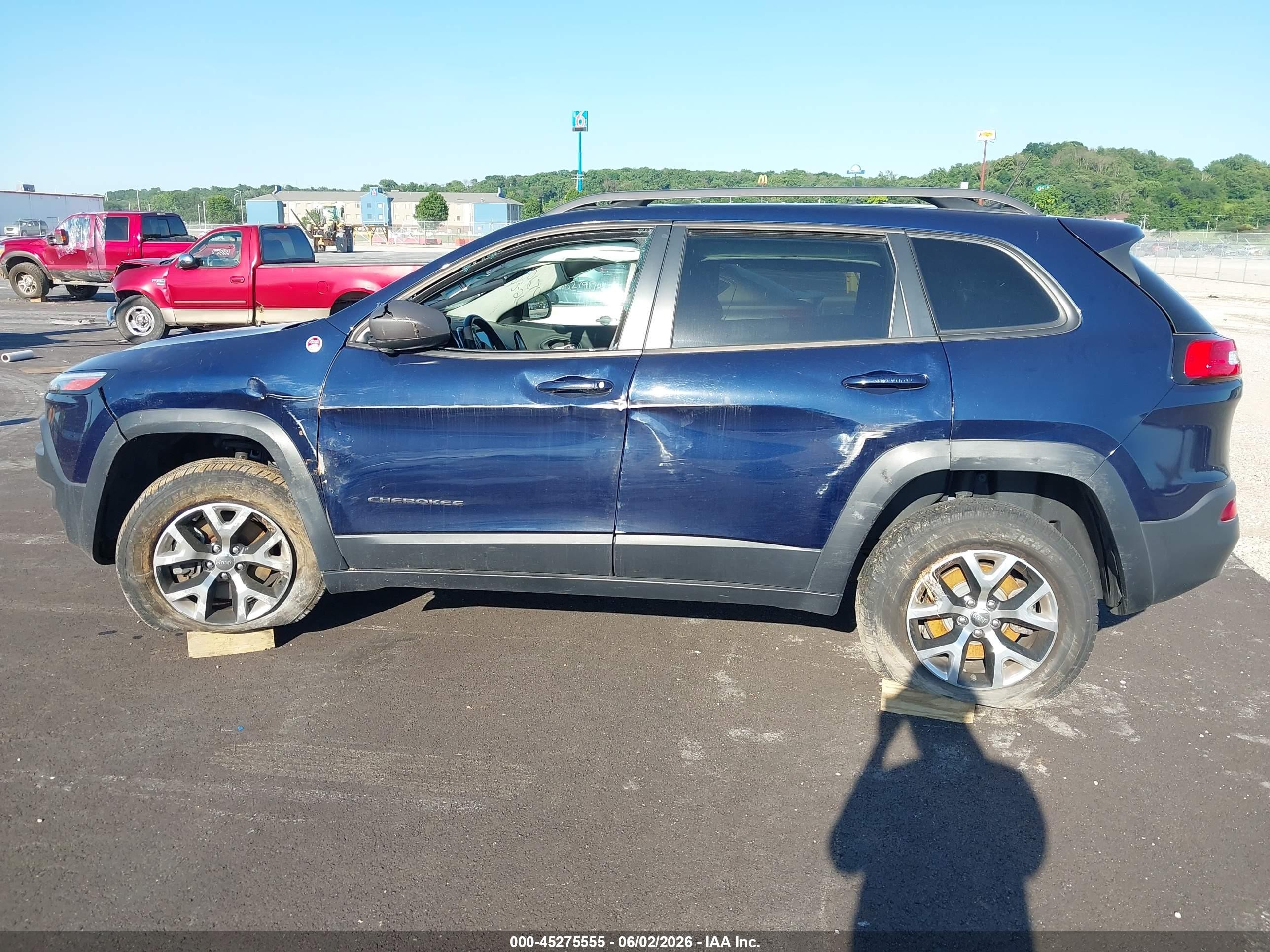 2015 Jeep Cherokee Trailhawk Dark Blue vin: 1C4PJMBS2FW544183