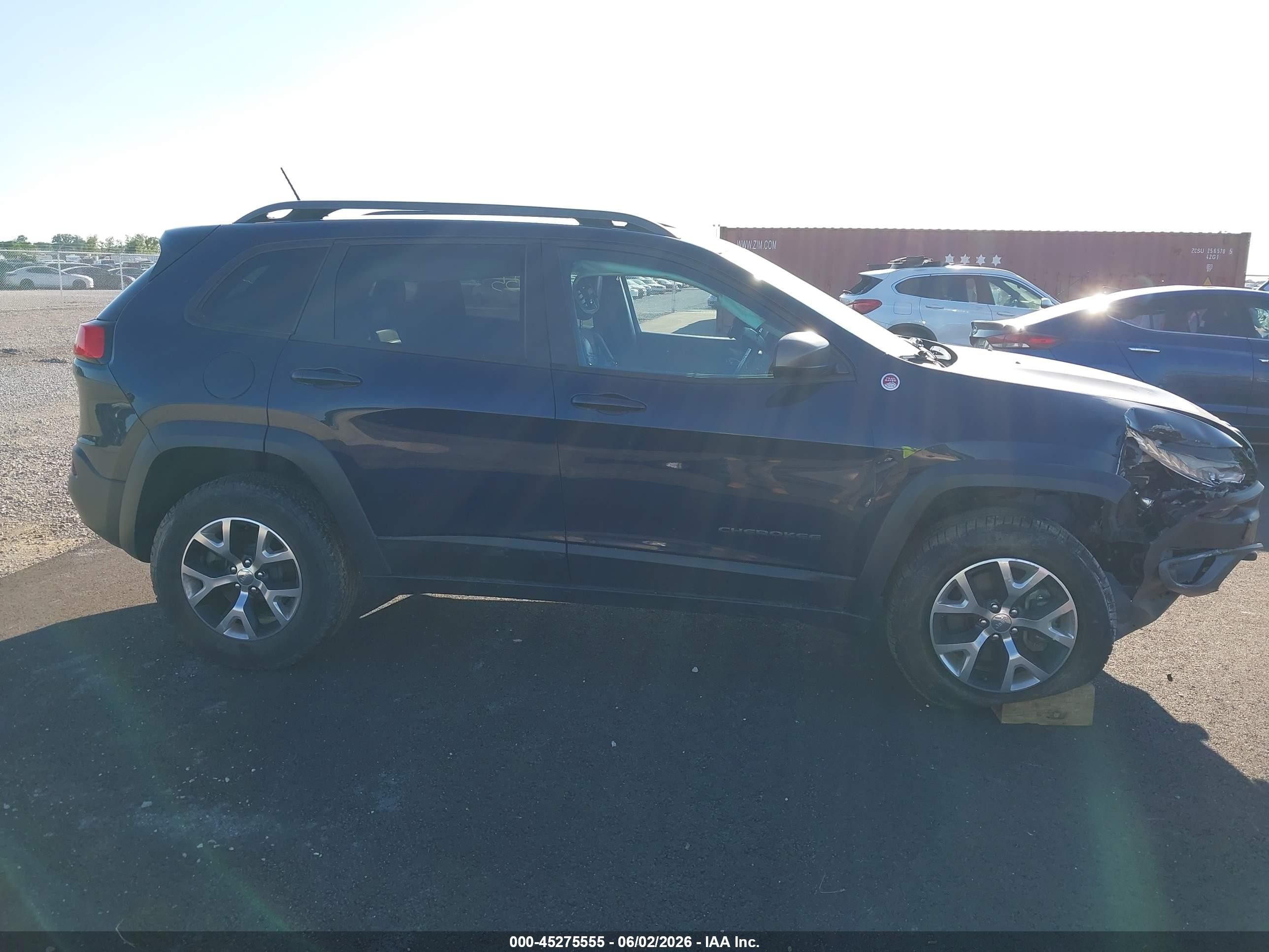 2015 Jeep Cherokee Trailhawk Dark Blue vin: 1C4PJMBS2FW544183