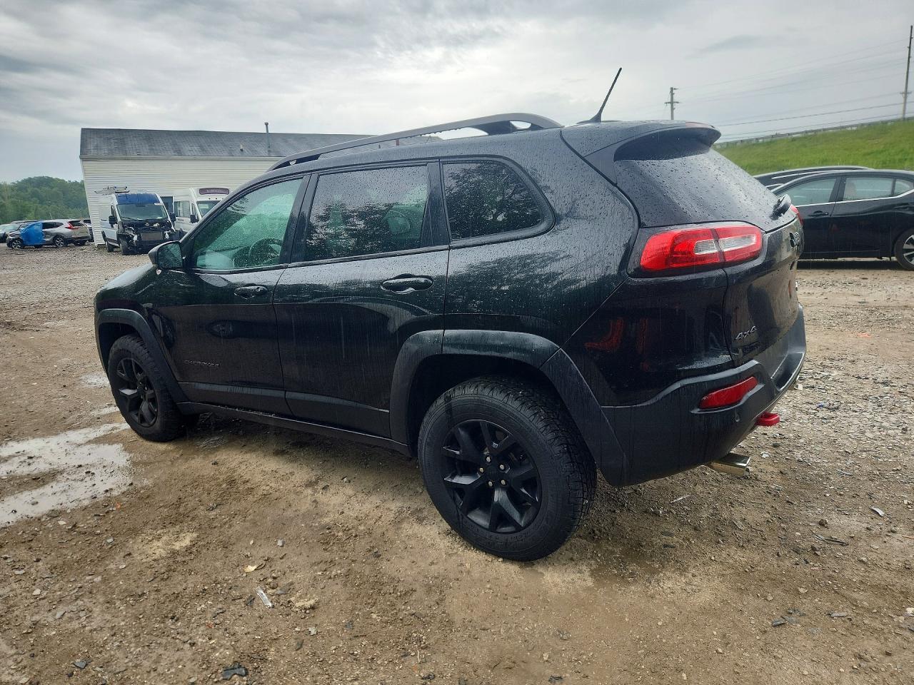 2015 Jeep Cherokee Trailhawk Black vin: 1C4PJMBS2FW614099