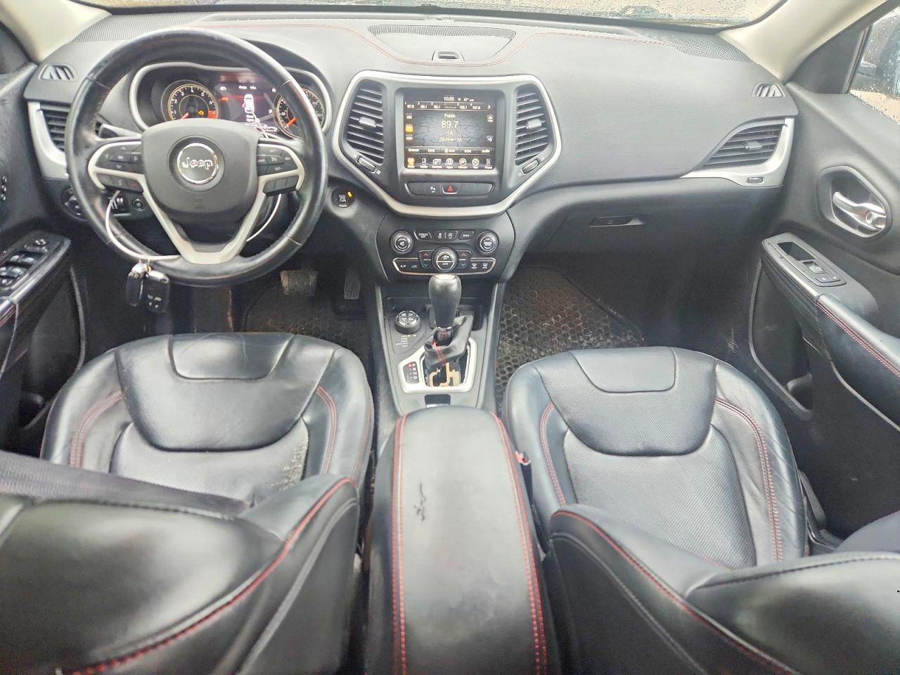 2015 Jeep Cherokee Trailhawk Black vin: 1C4PJMBS2FW614099