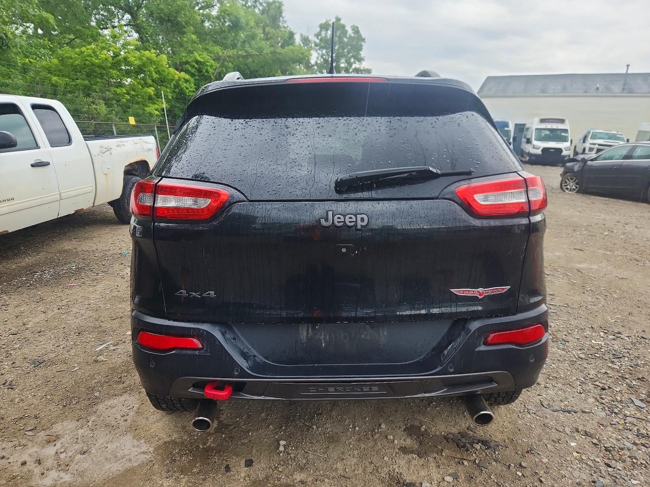 2015 Jeep Cherokee Trailhawk Black vin: 1C4PJMBS2FW614099