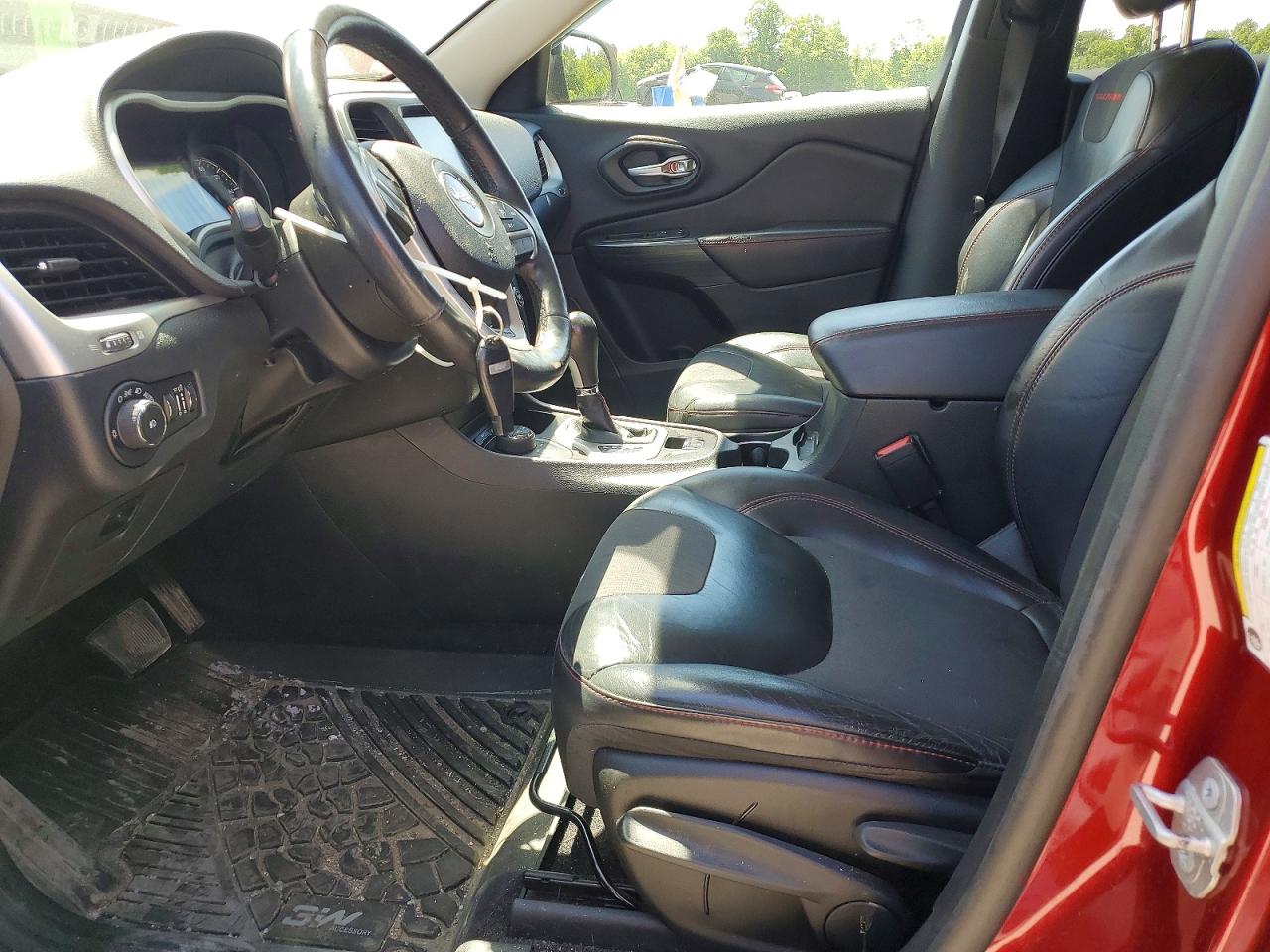 2016 Jeep Cherokee Trailhawk Красный vin: 1C4PJMBS2GW179067