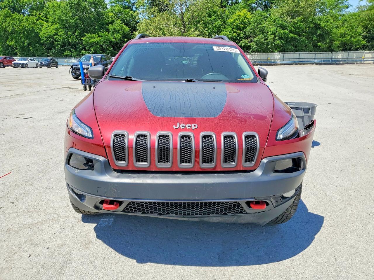 2016 Jeep Cherokee Trailhawk Красный vin: 1C4PJMBS2GW179067