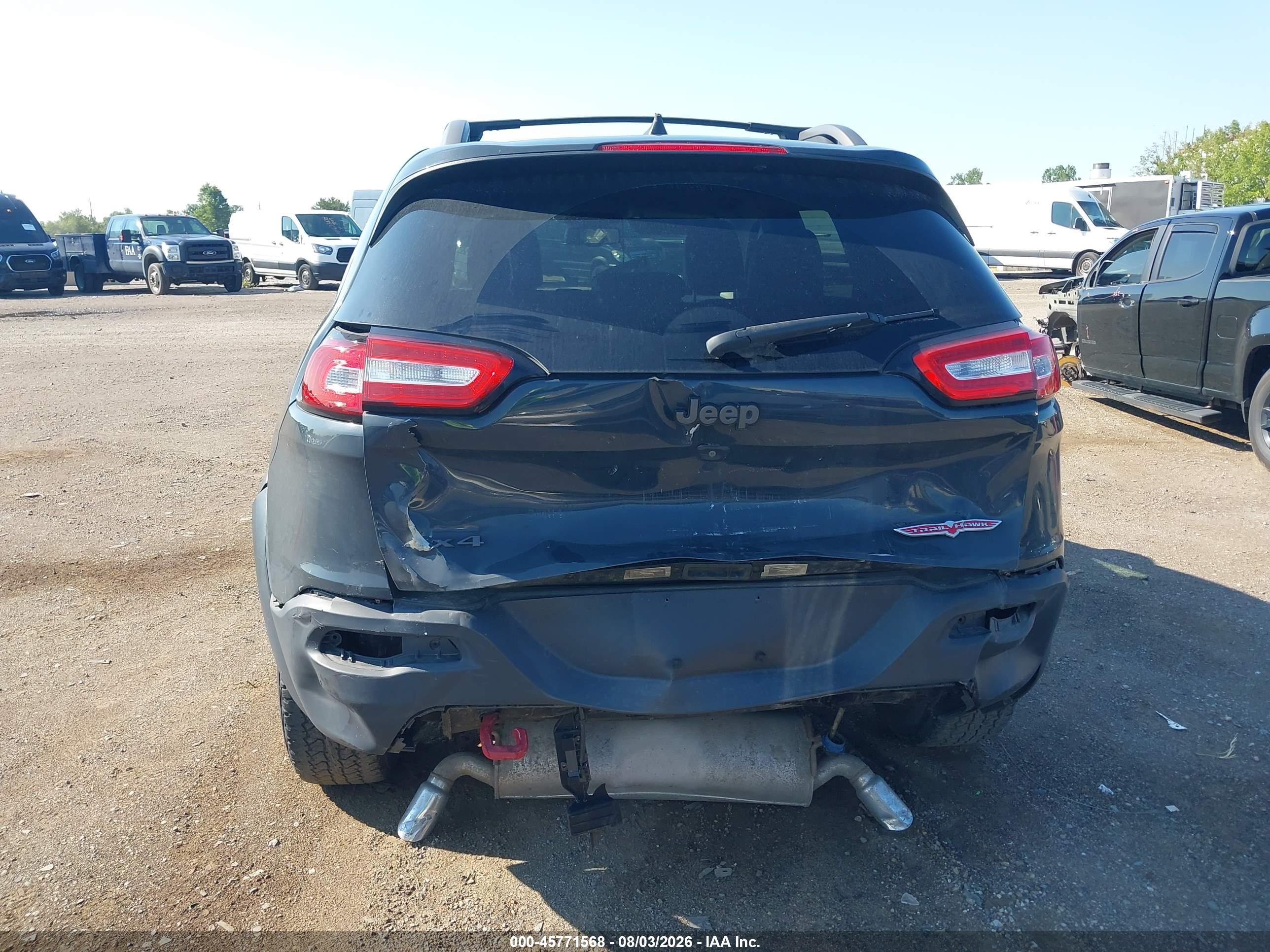 2016 Jeep Cherokee Trailhawk Black vin: 1C4PJMBS2GW242121