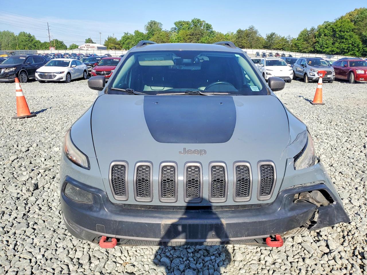 2014 Jeep Cherokee Trailhawk Серый vin: 1C4PJMBS3EW134524