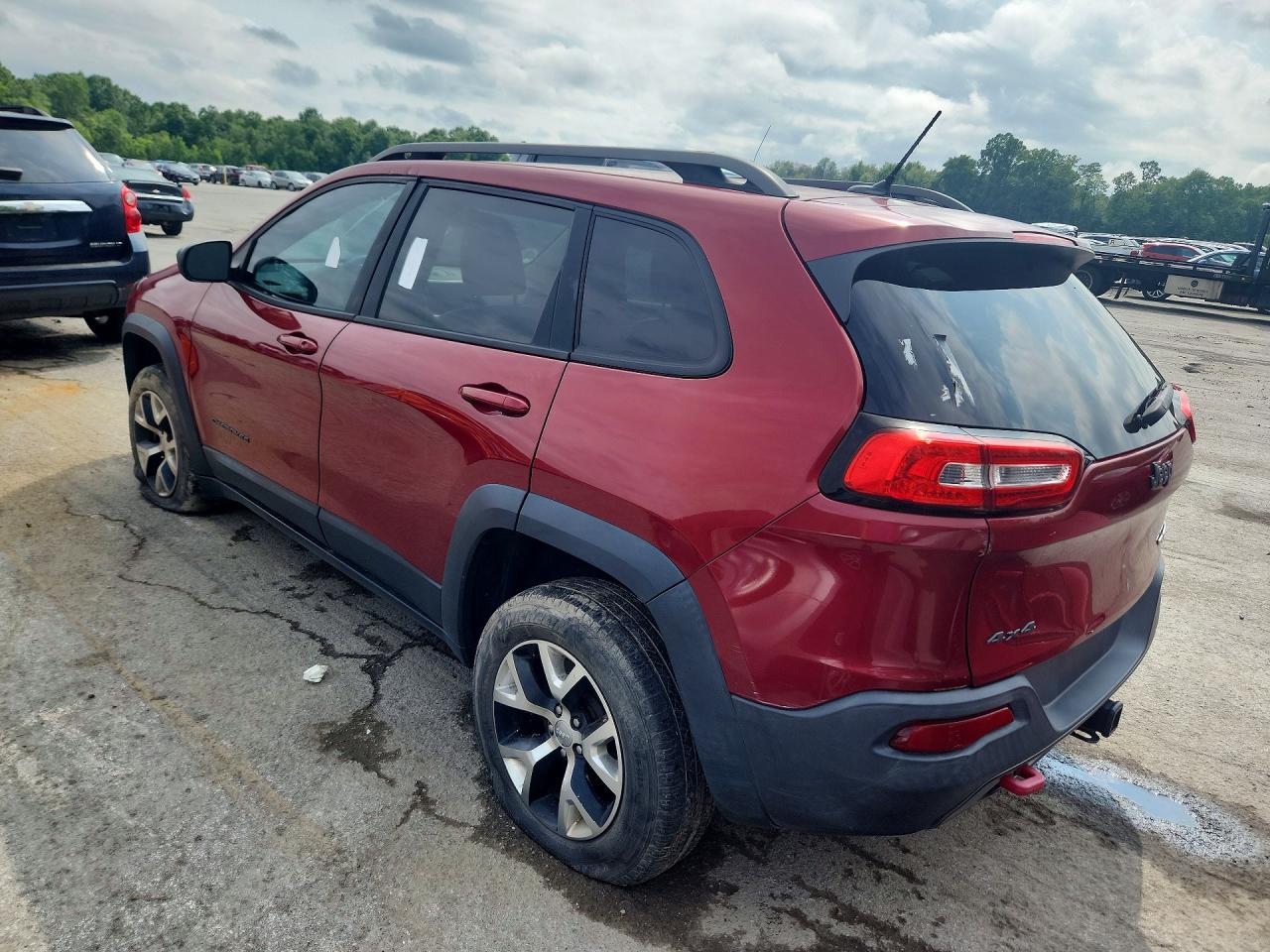 2014 Jeep Cherokee Trailhawk Burgundy vin: 1C4PJMBS3EW160010