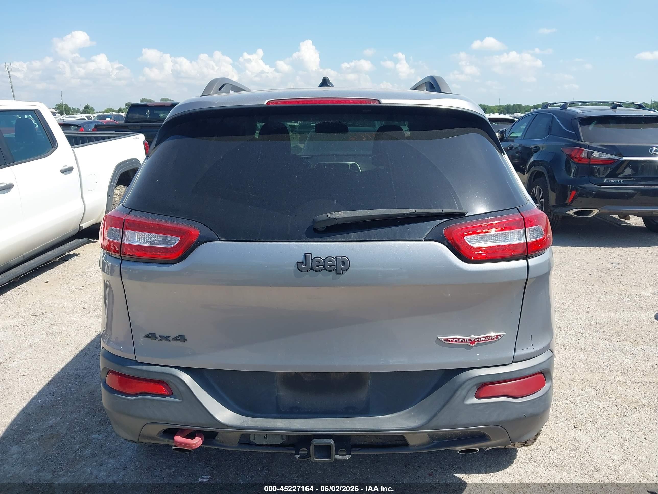 2014 Jeep Cherokee Trailhawk Серый vin: 1C4PJMBS3EW180919