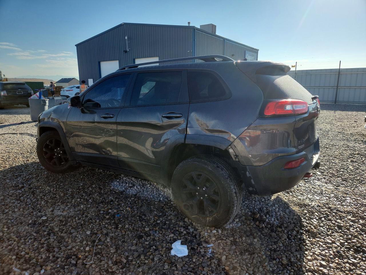 2014 Jeep Cherokee Trailhawk Gray vin: 1C4PJMBS3EW240262