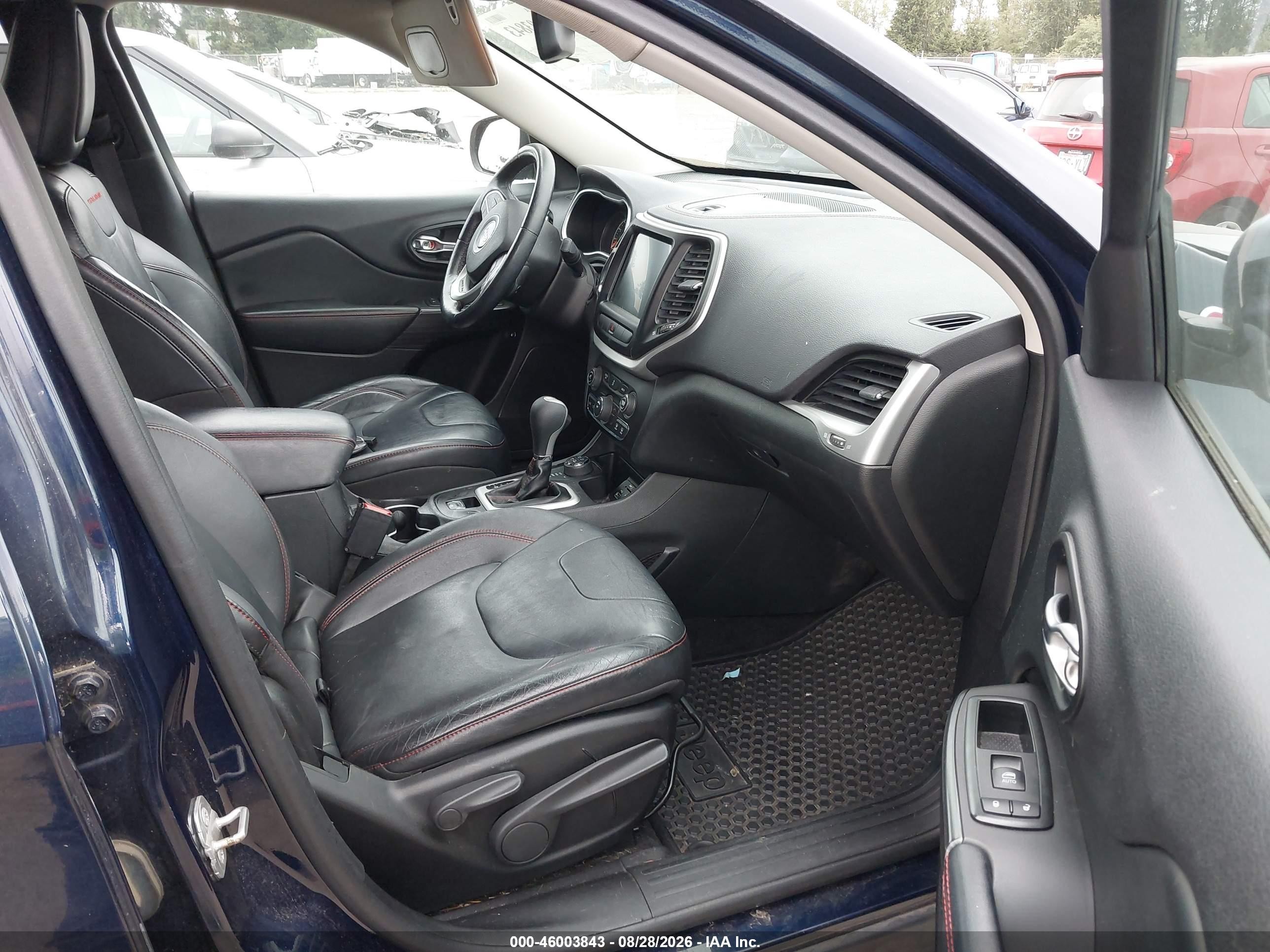 2014 Jeep Cherokee Trailhawk Dark Blue vin: 1C4PJMBS3EW257806