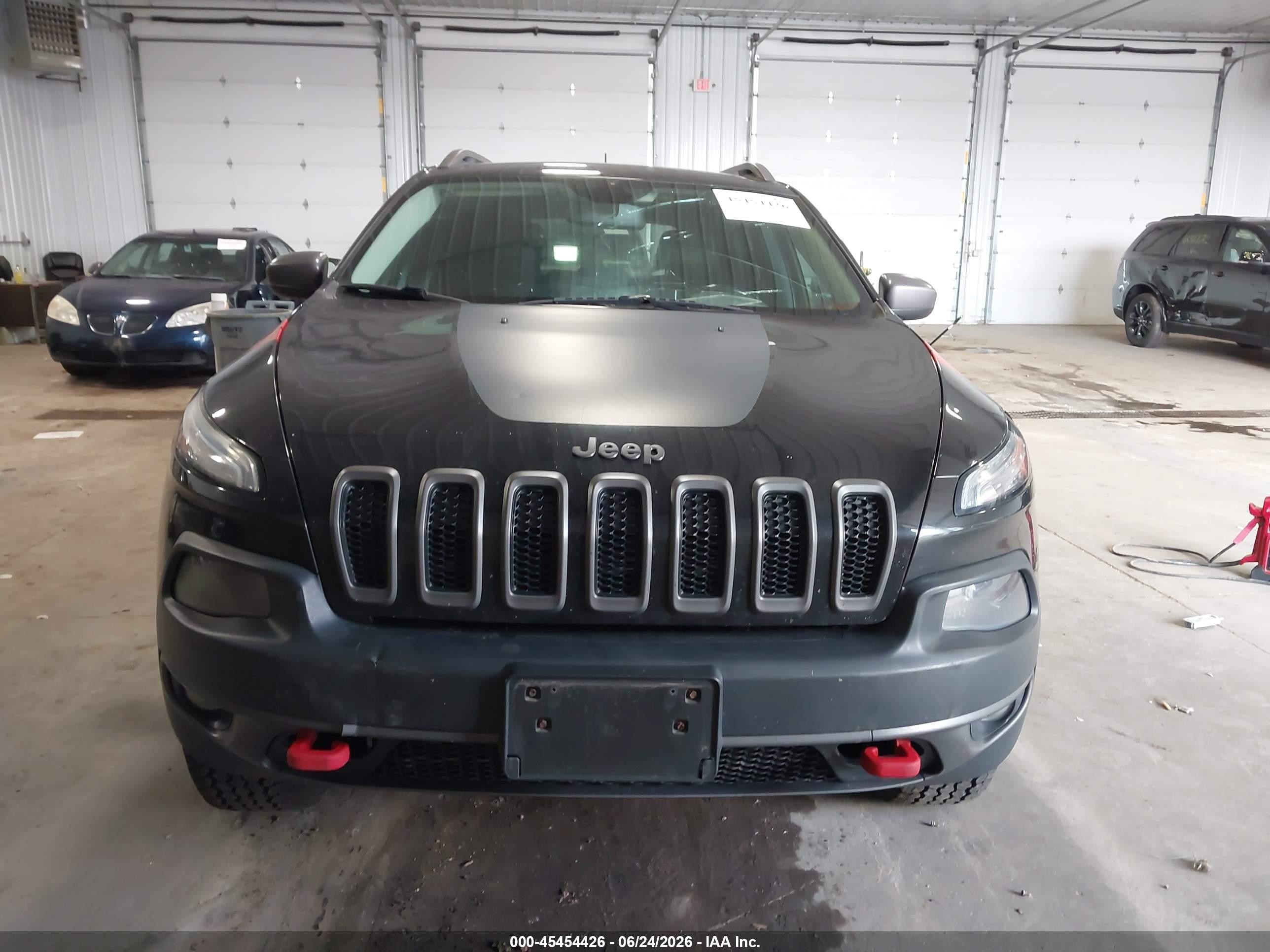 2014 Jeep Cherokee Trailhawk Black vin: 1C4PJMBS3EW275884