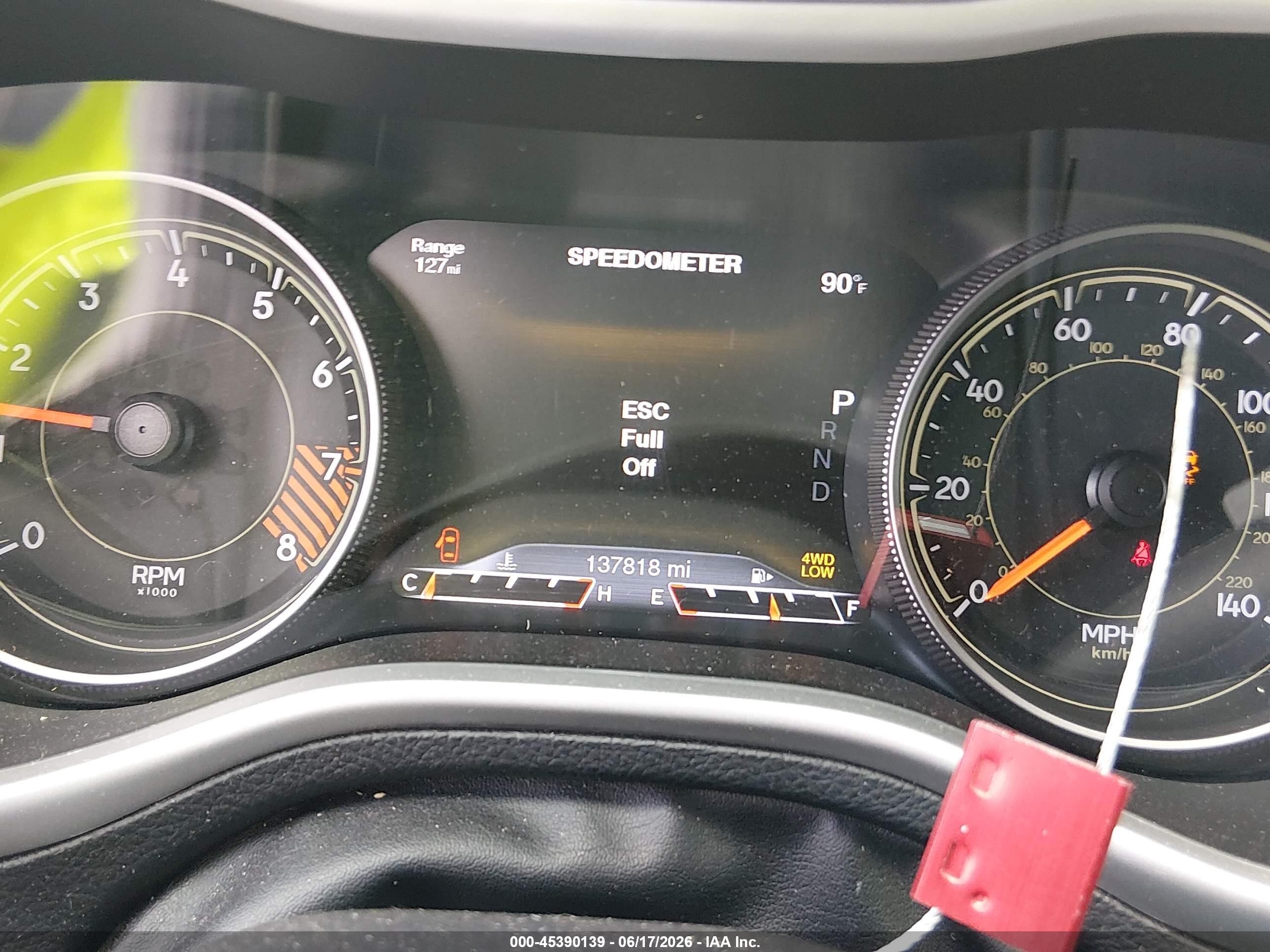 2015 Jeep Cherokee Trailhawk Gray vin: 1C4PJMBS3FW558366