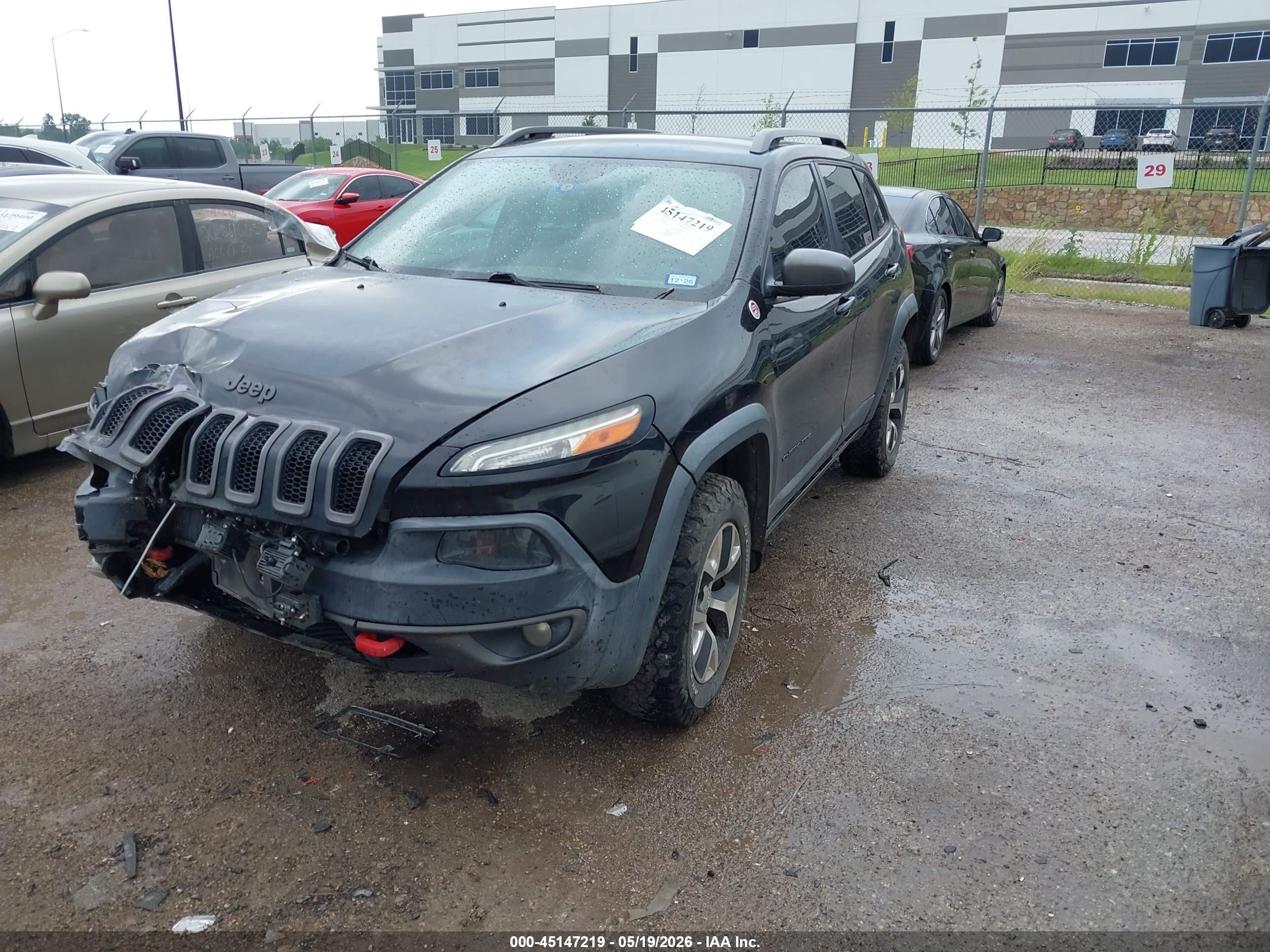 2015 Jeep Cherokee Trailhawk Black vin: 1C4PJMBS3FW571019