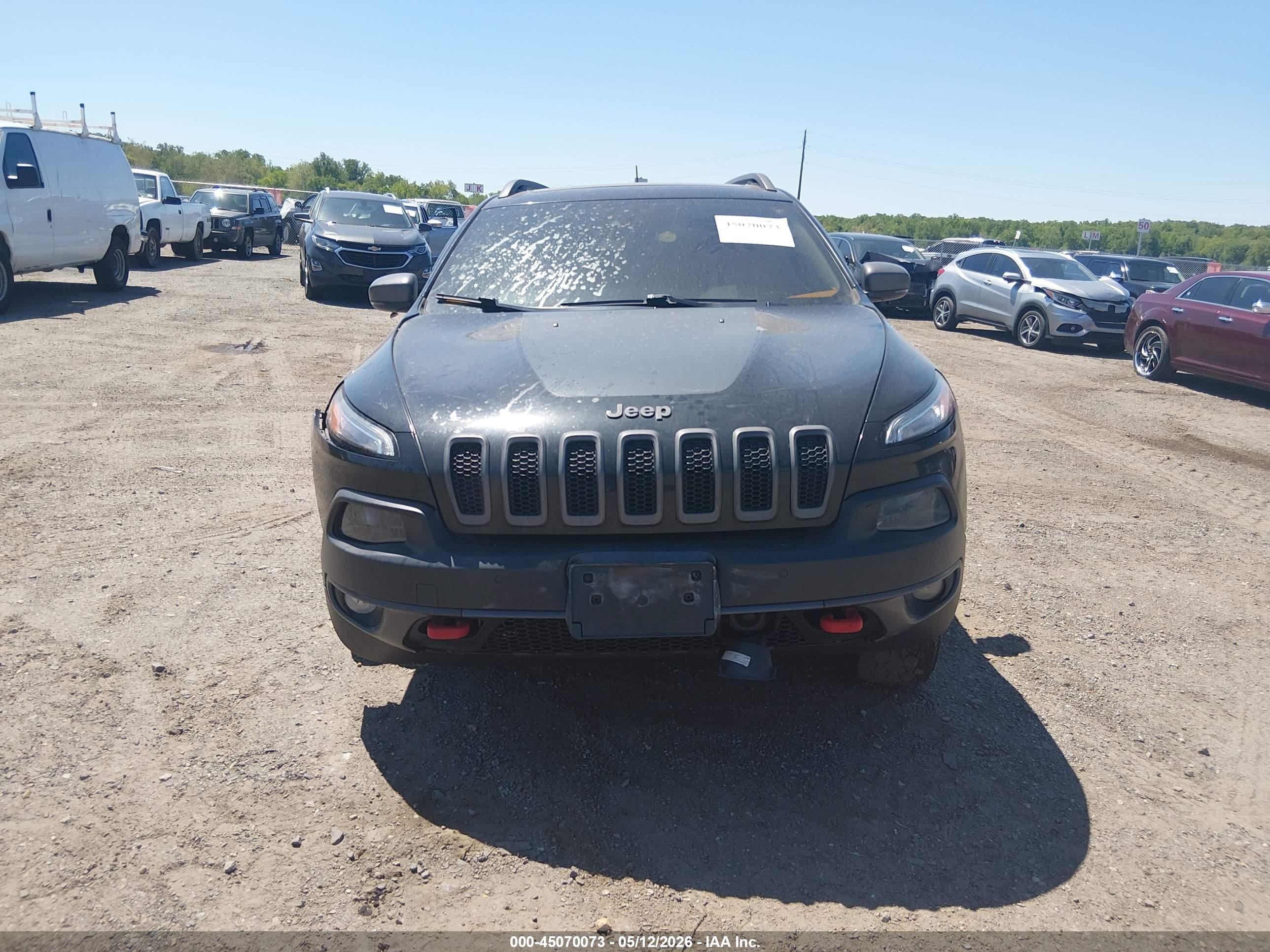 2015 Jeep Cherokee Trailhawk Black vin: 1C4PJMBS3FW633678