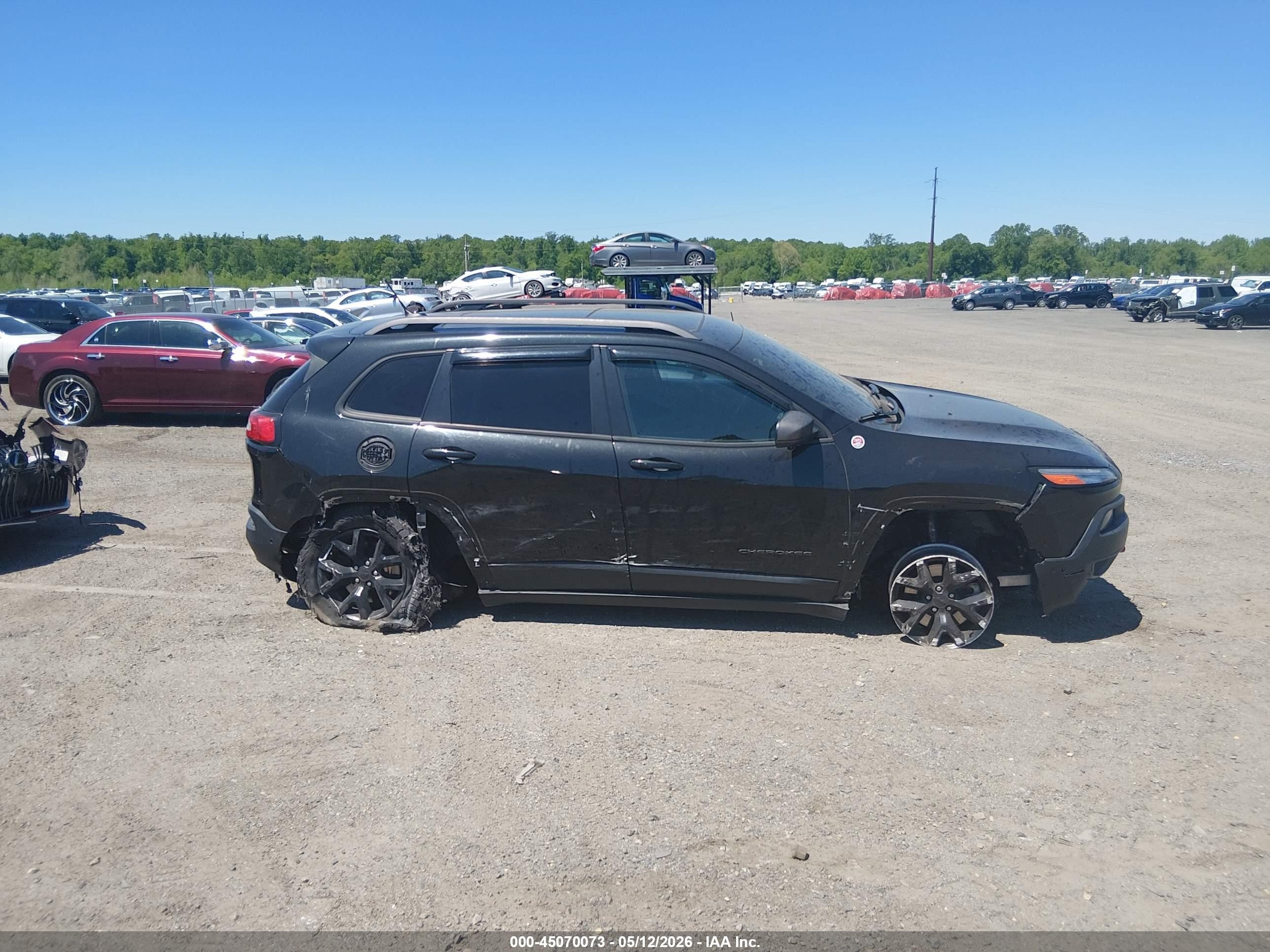 2015 Jeep Cherokee Trailhawk Black vin: 1C4PJMBS3FW633678