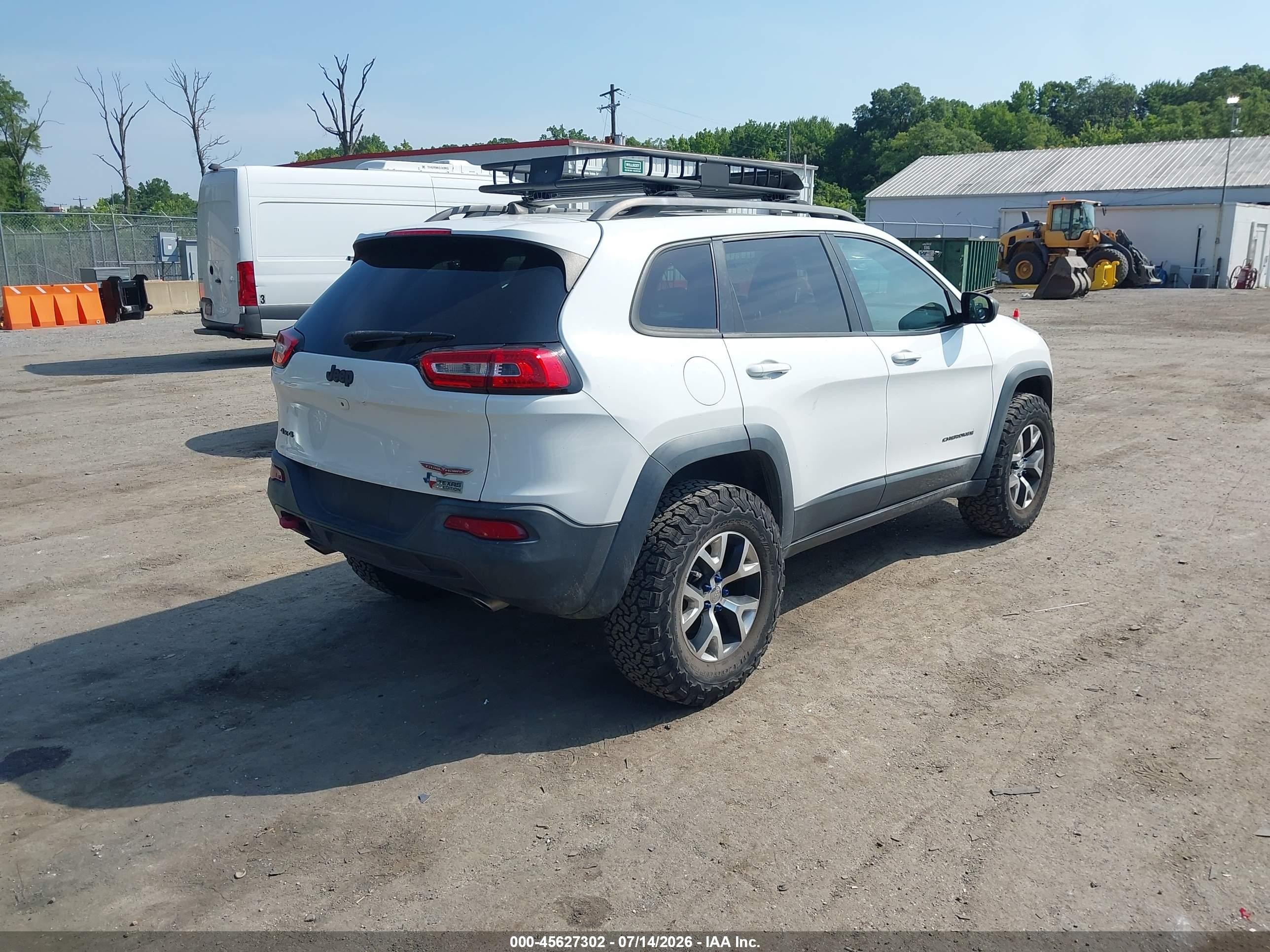 2015 Jeep Cherokee Trailhawk Белый vin: 1C4PJMBS3FW786481