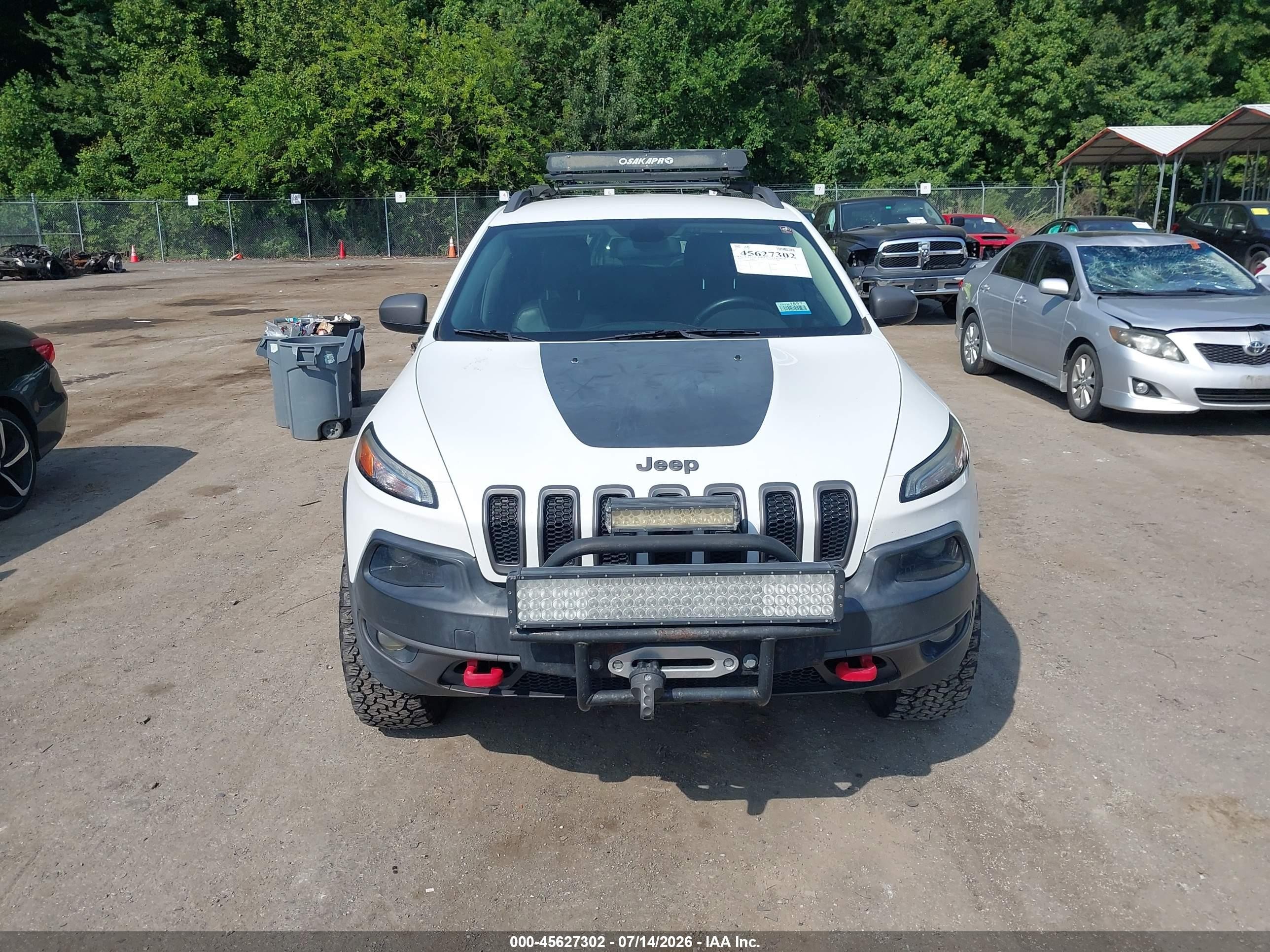 2015 Jeep Cherokee Trailhawk Белый vin: 1C4PJMBS3FW786481