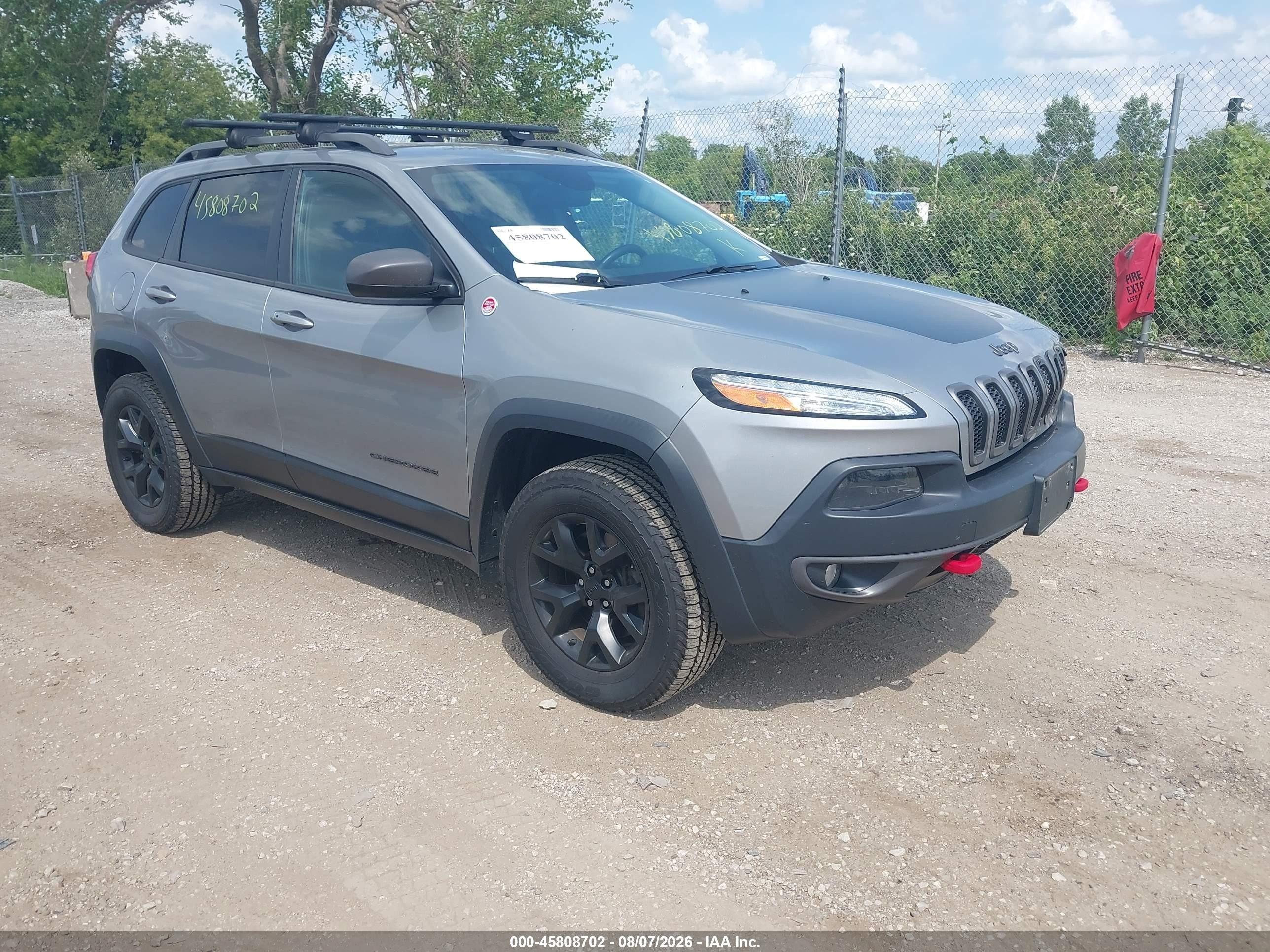 2016 Jeep Cherokee Trailhawk Серый vin: 1C4PJMBS3GW122456