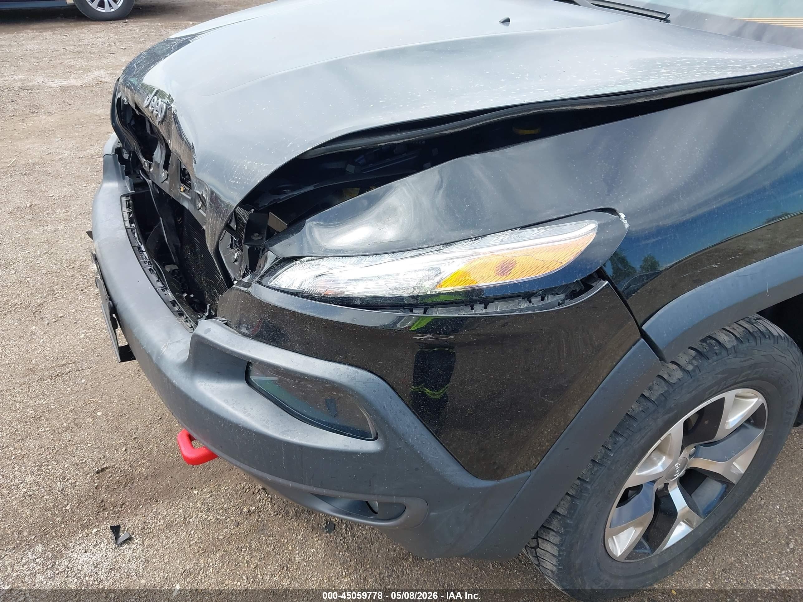 2014 Jeep Cherokee Trailhawk Black vin: 1C4PJMBS4EW131339