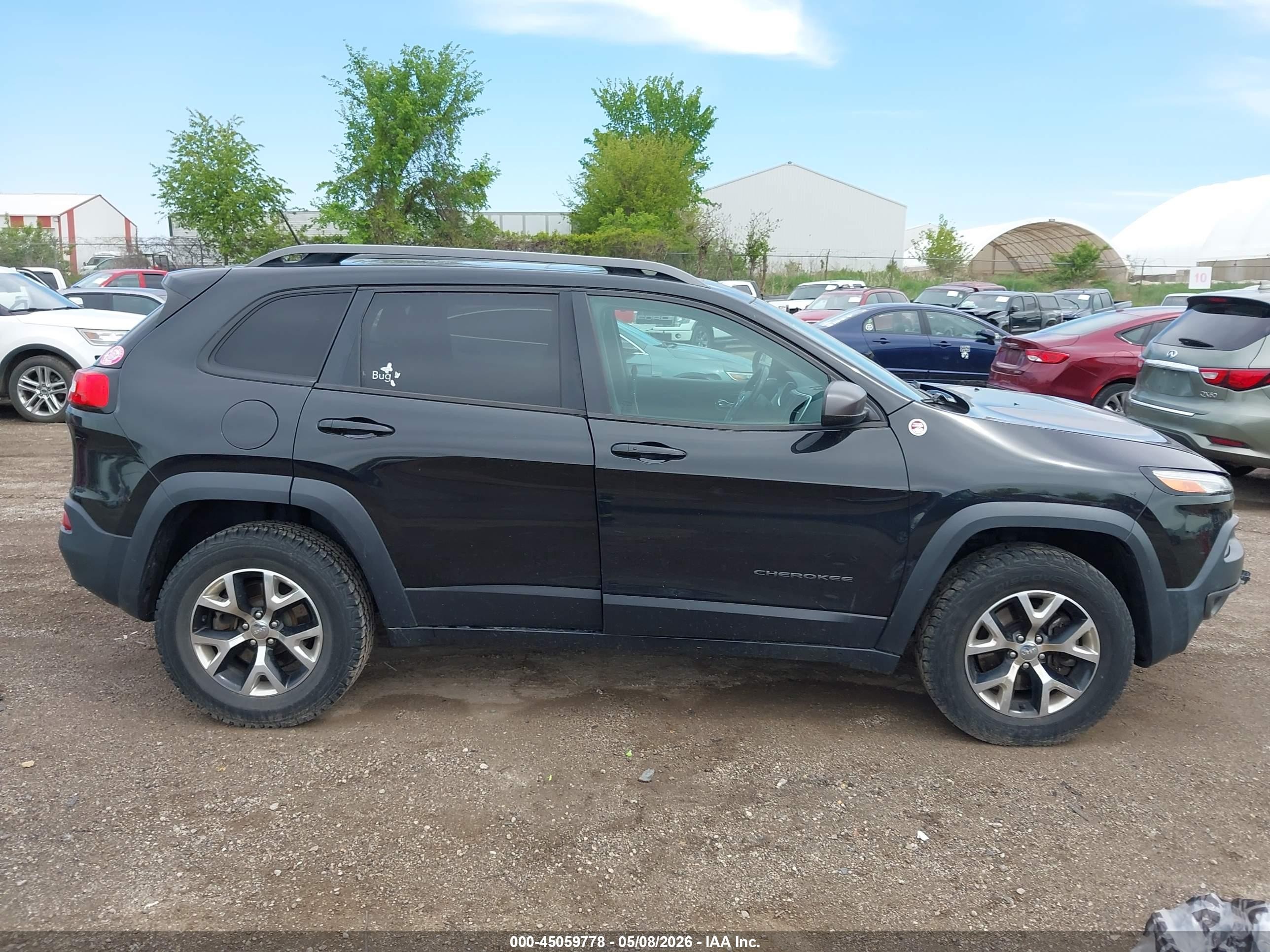 2014 Jeep Cherokee Trailhawk Black vin: 1C4PJMBS4EW131339