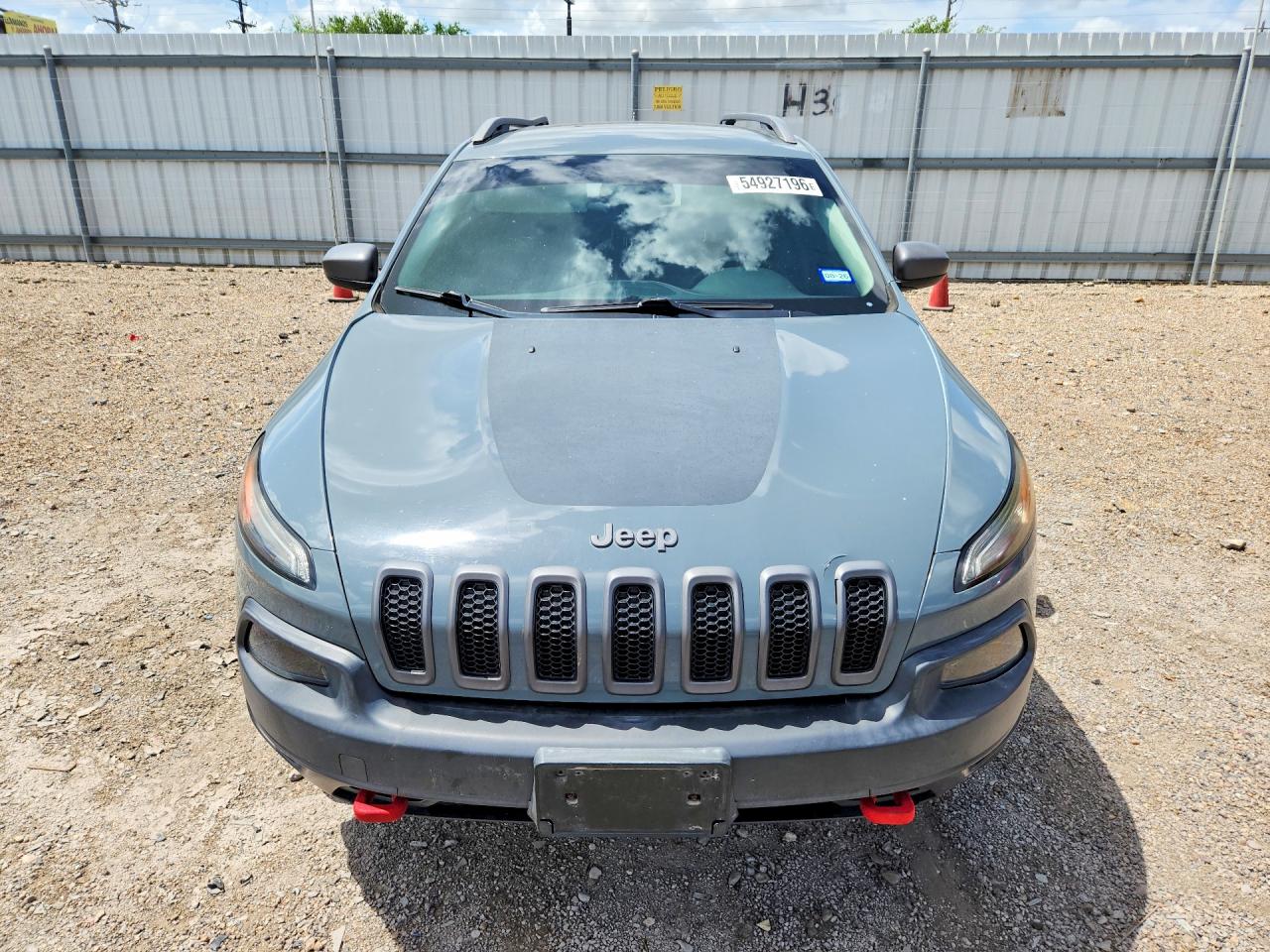 2014 Jeep Cherokee Trailhawk Gray vin: 1C4PJMBS4EW134564