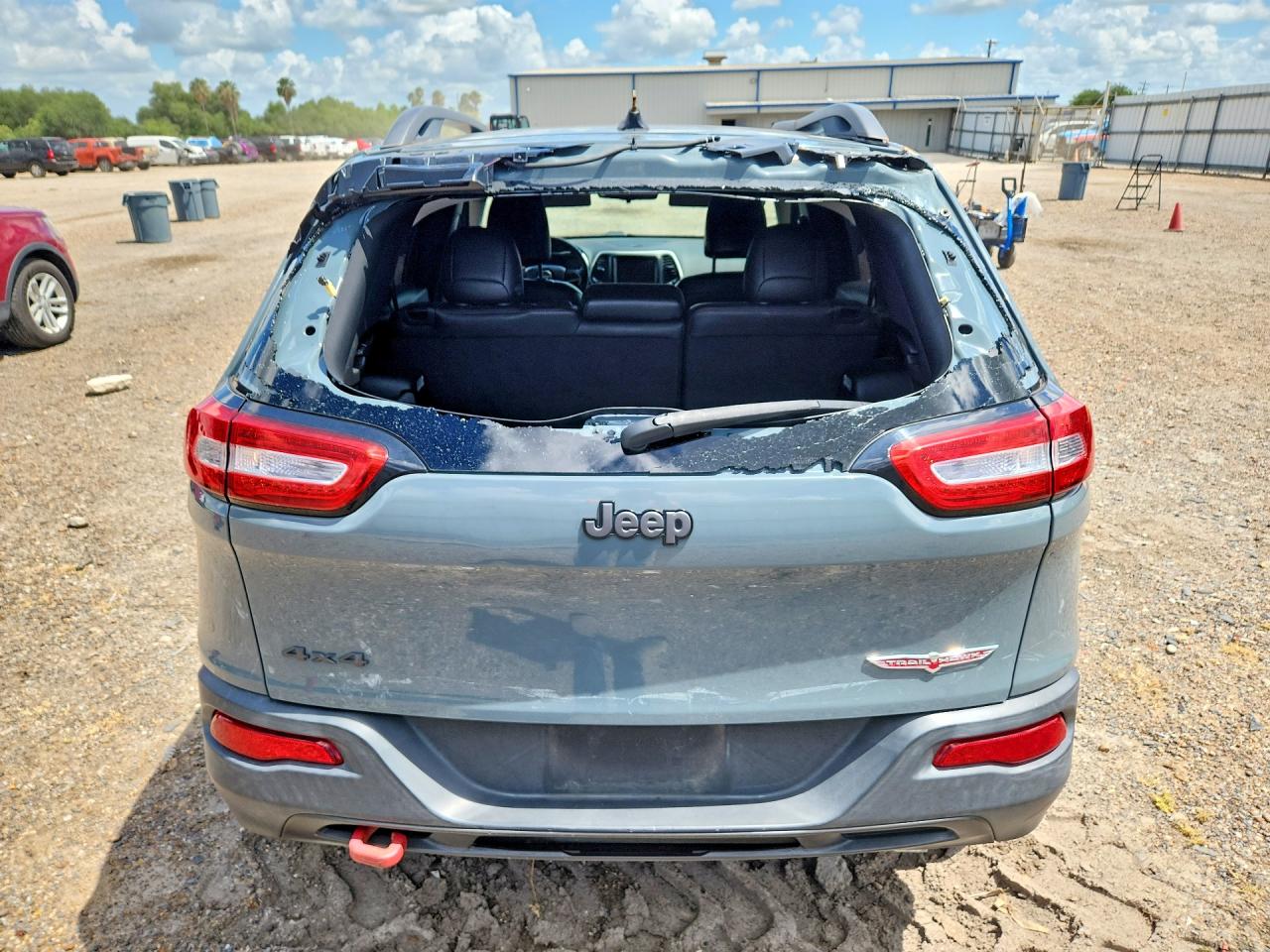 2014 Jeep Cherokee Trailhawk Gray vin: 1C4PJMBS4EW134564