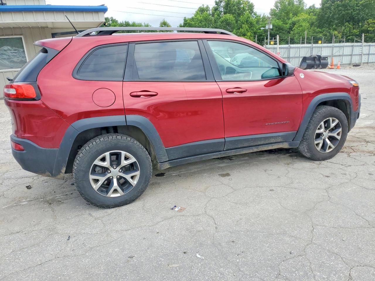 2014 Jeep Cheeroke Красный vin: 1C4PJMBS4EW223003