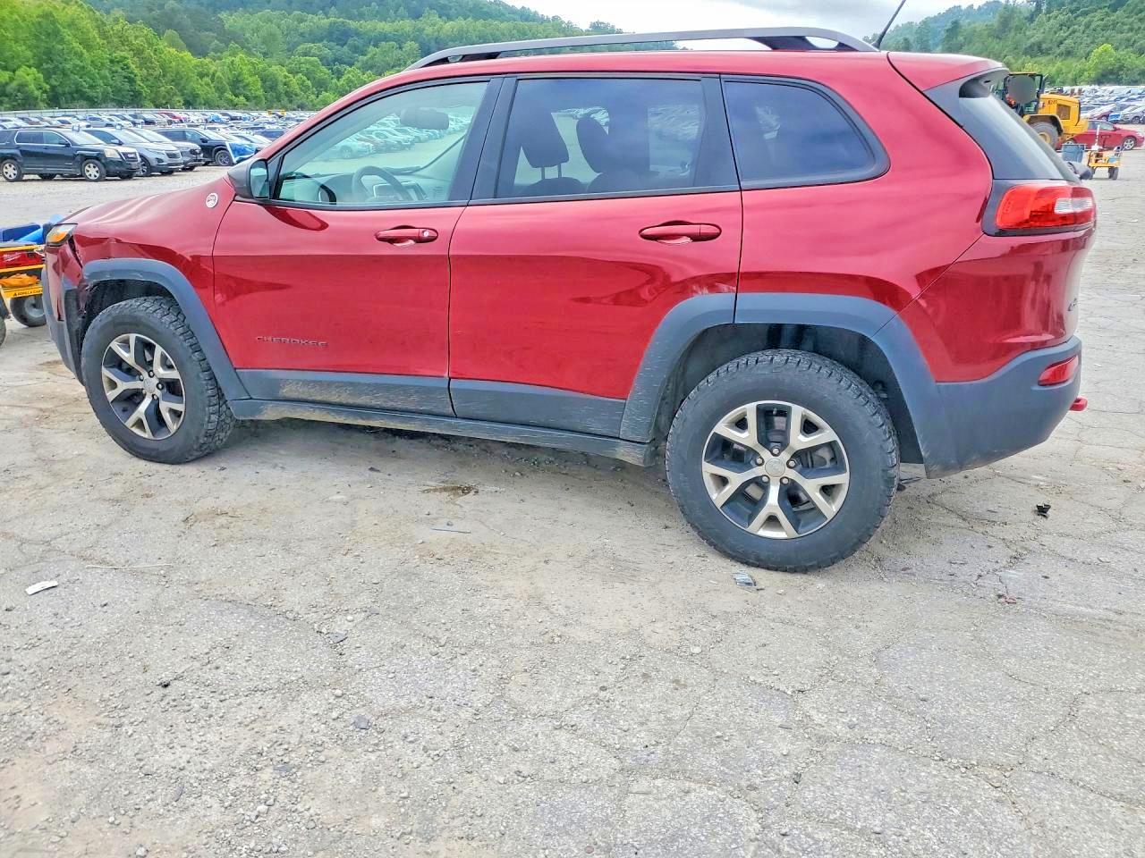 2014 Jeep Cheeroke Красный vin: 1C4PJMBS4EW223003
