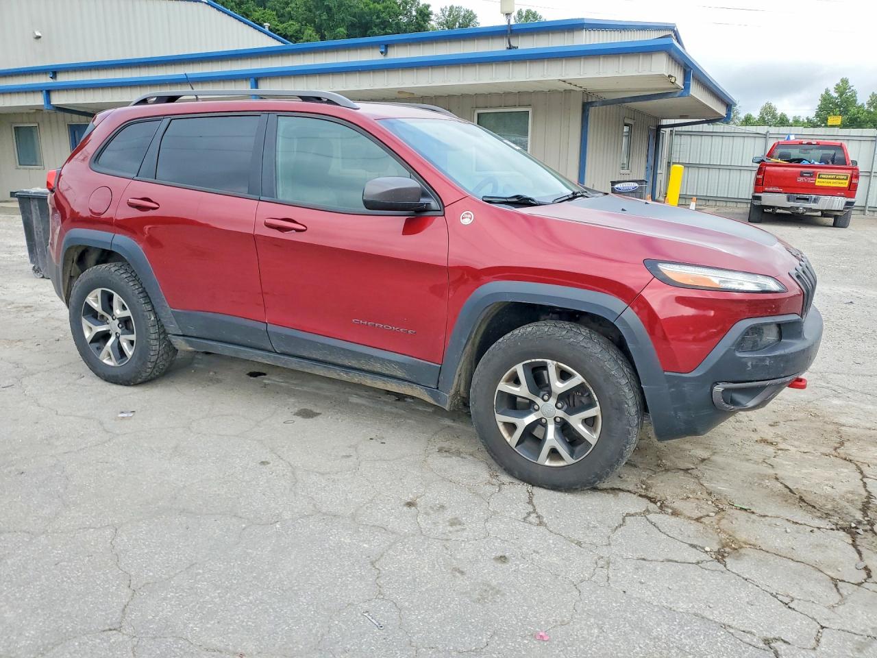 2014 Jeep Cheeroke Красный vin: 1C4PJMBS4EW223003
